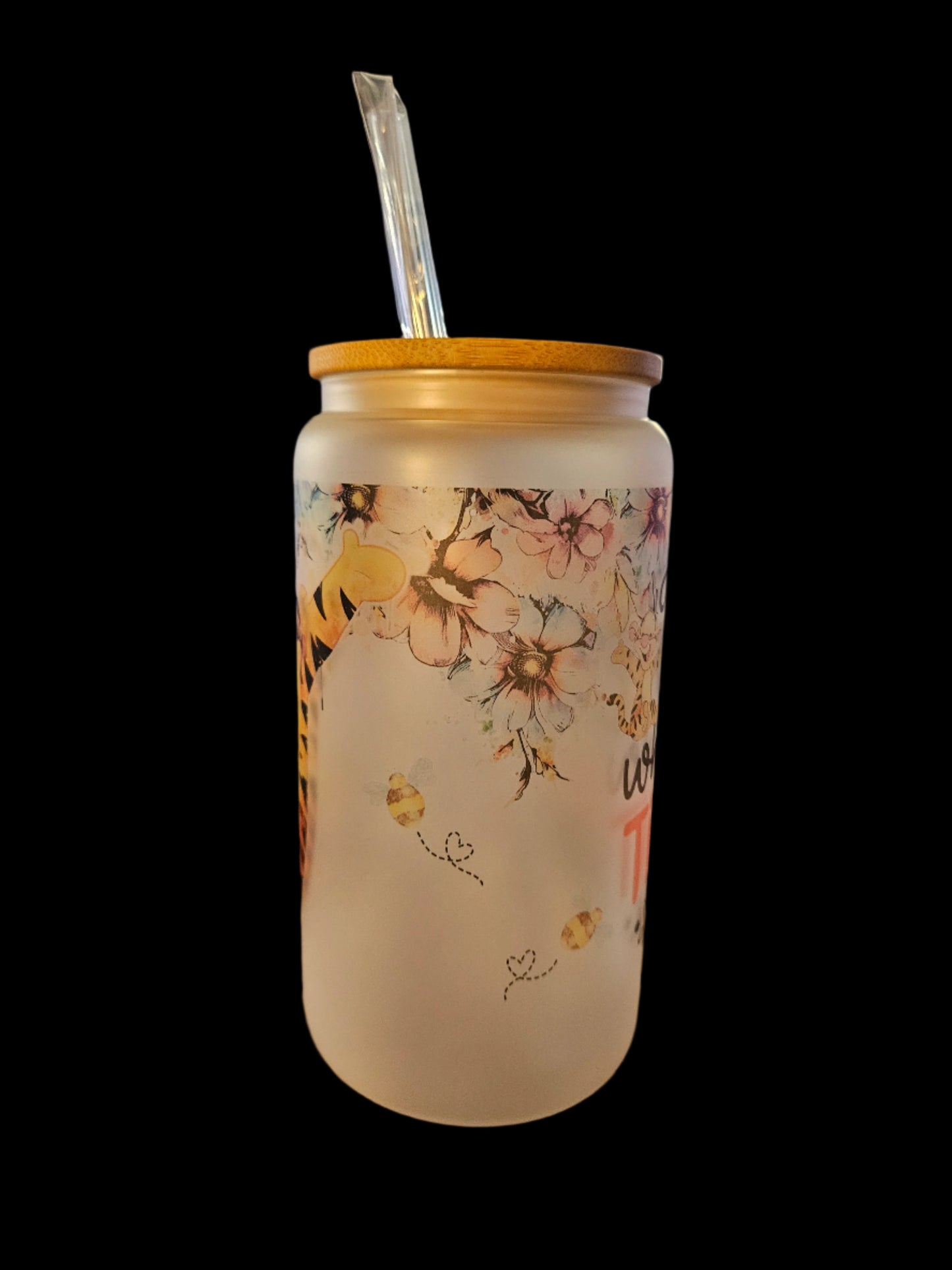 Just a Girl Who Loves Tigger 16oz Glass