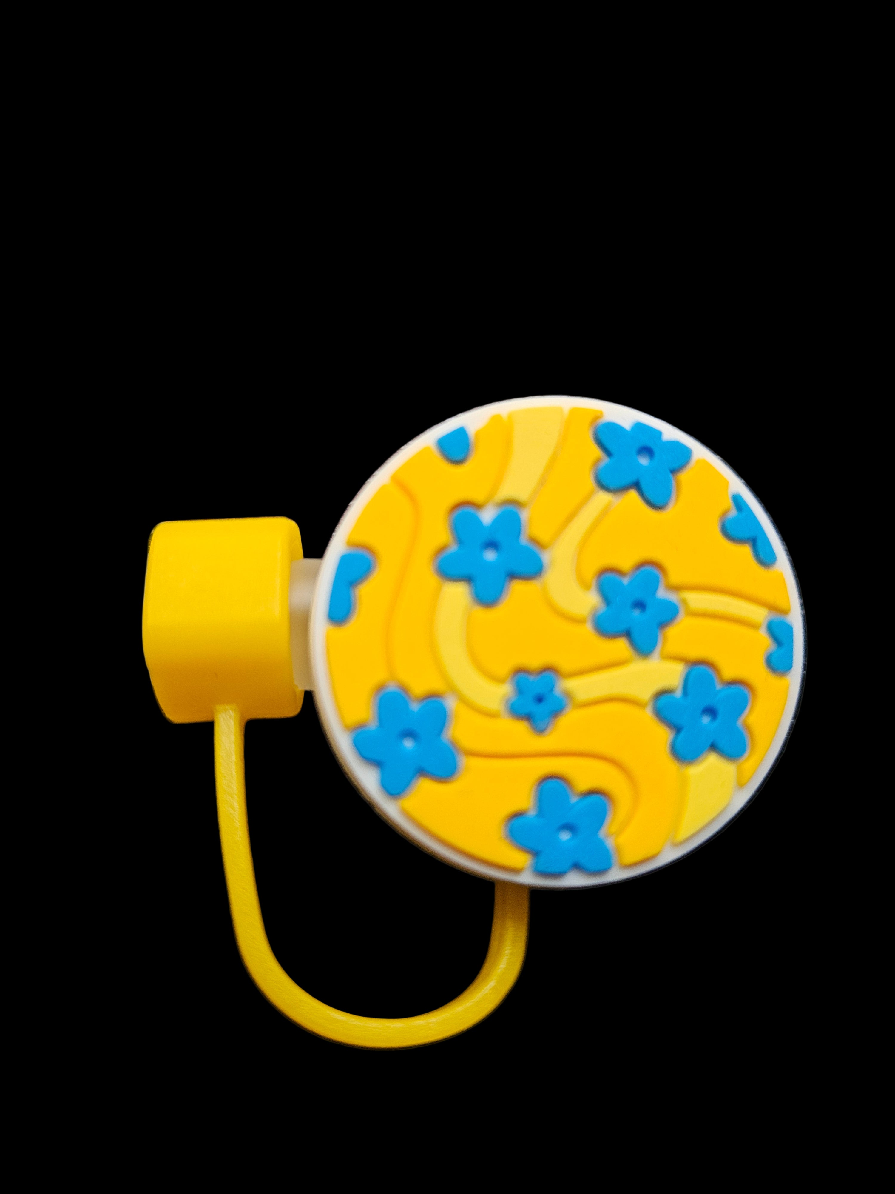 Yellow/Blue Straw Topper