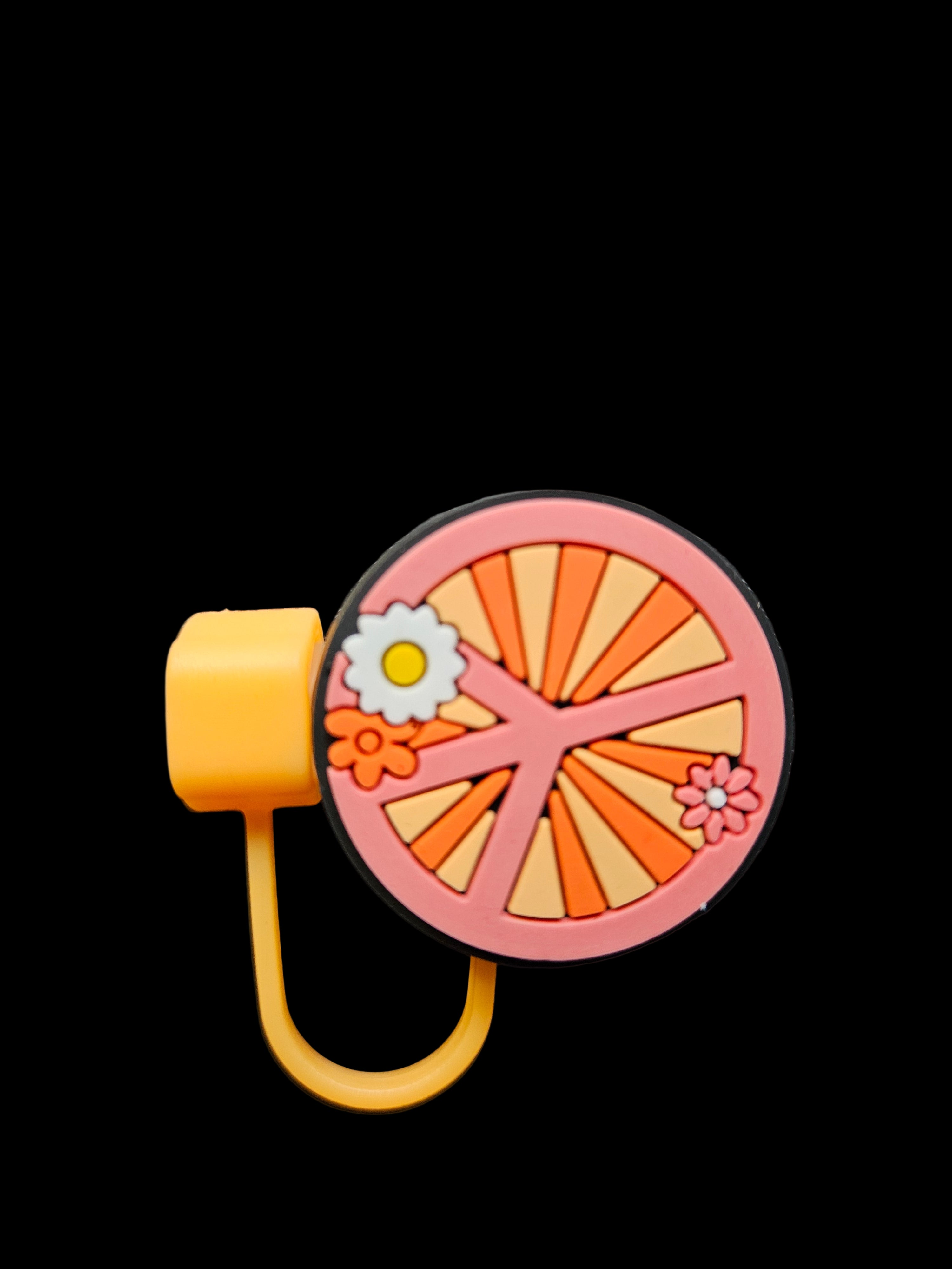 Orange Peace Straw Topper