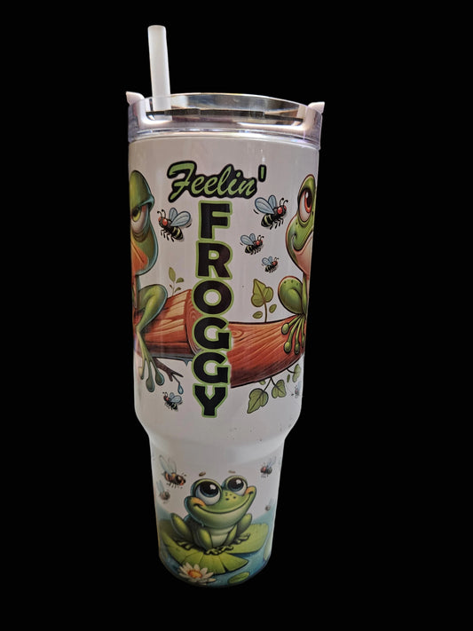 Feelin Froggy 40oz Stainless Steel