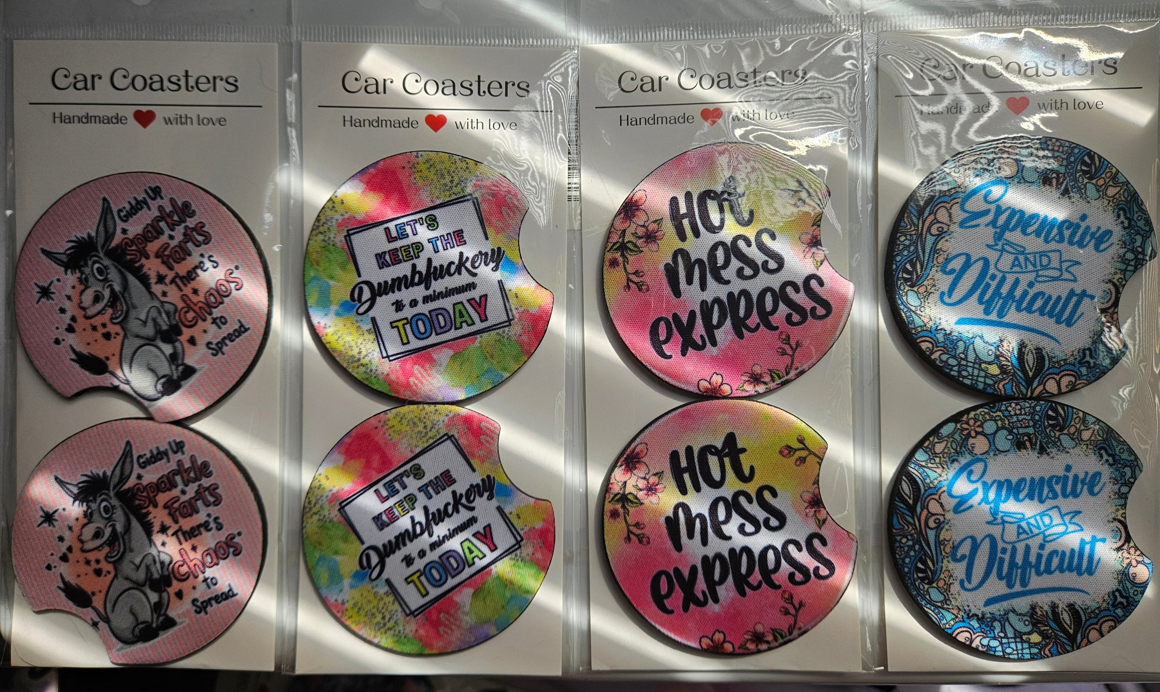 Funny Humor Car Coasters
