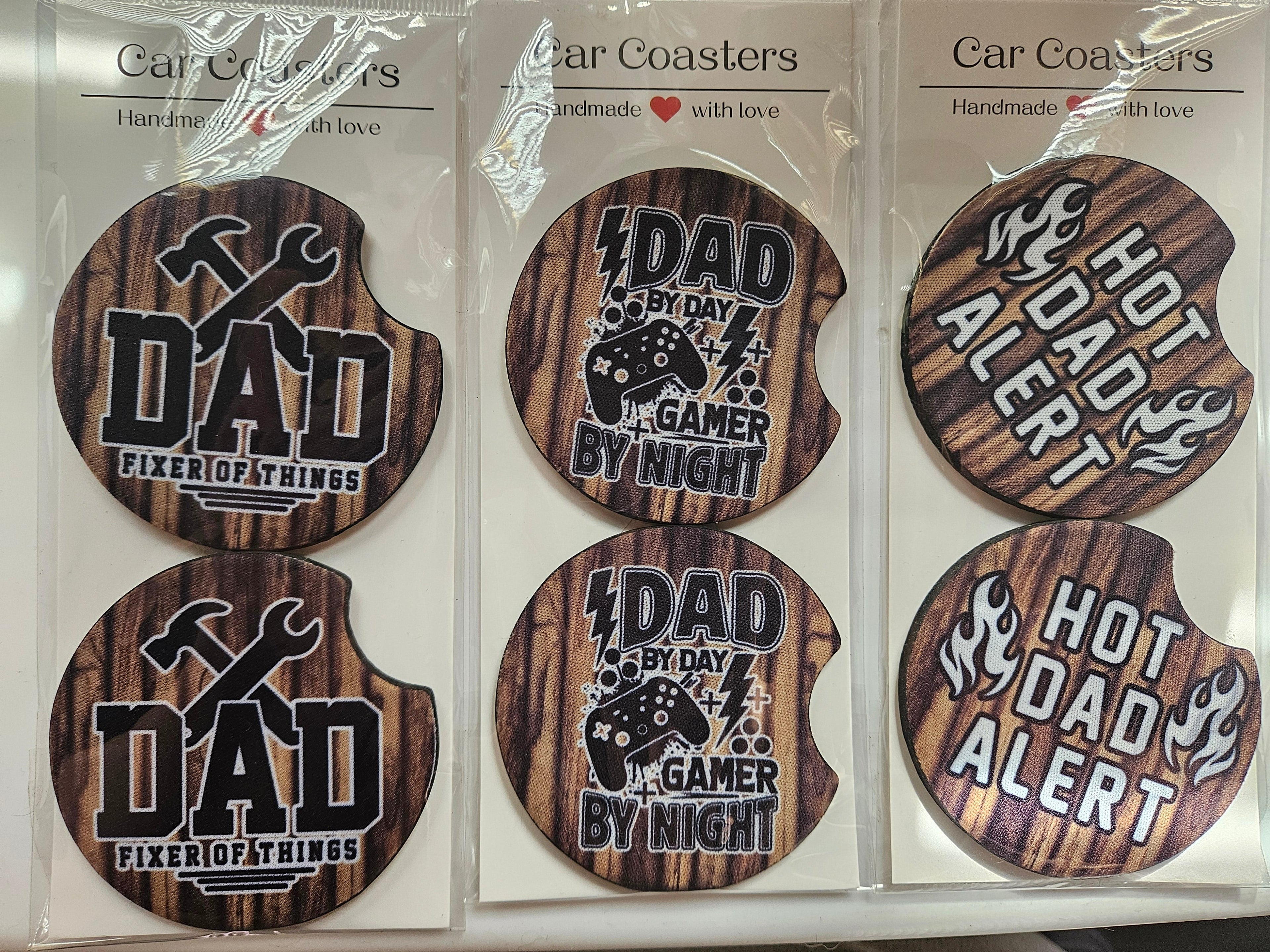 Dad Car Coasters