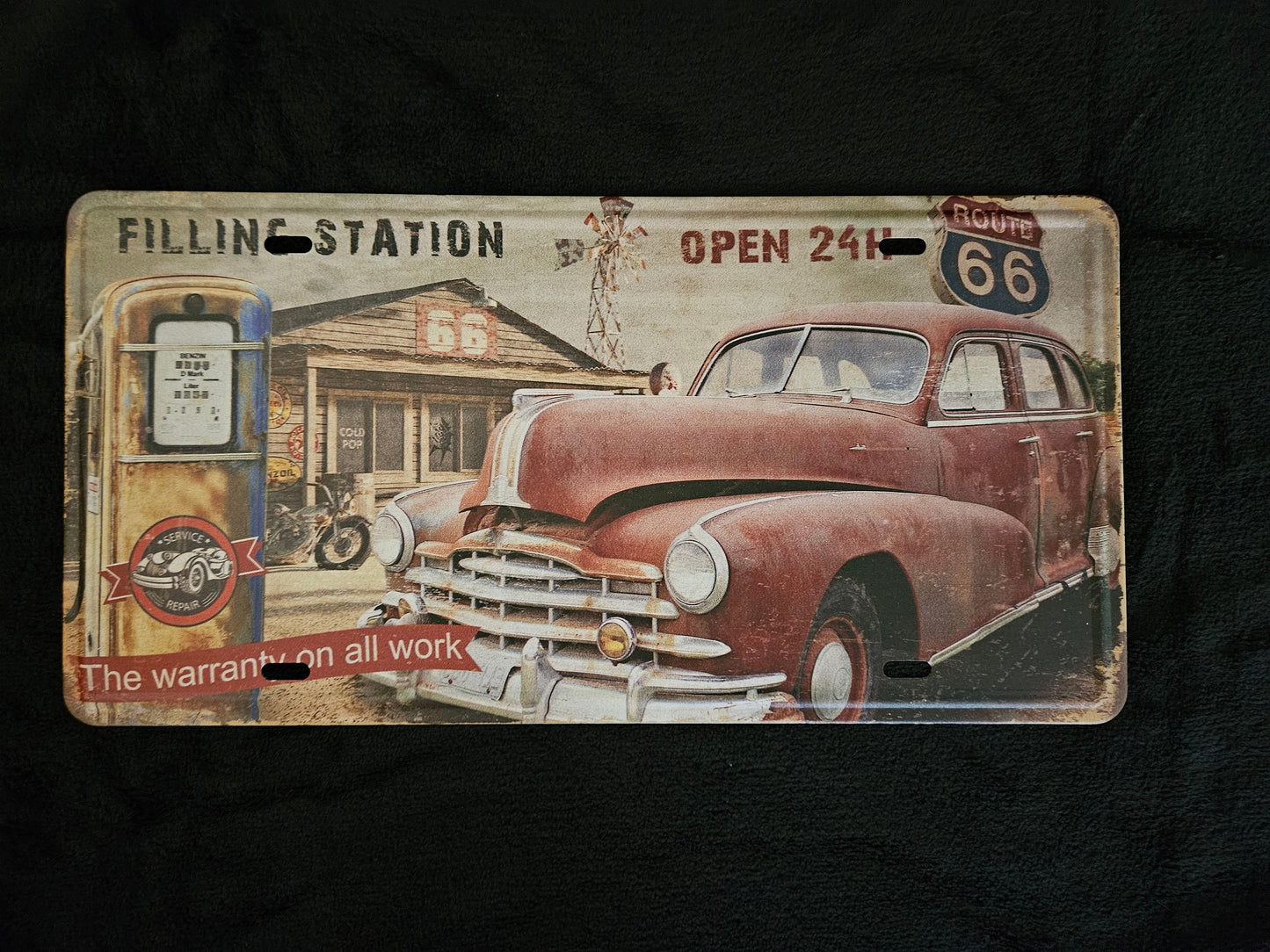 Filling Station Metal Vintage style sign