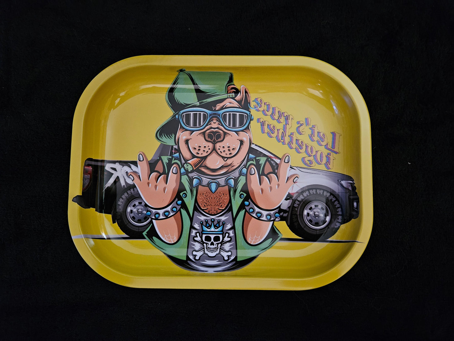 Lets Race Together Rolling Tray