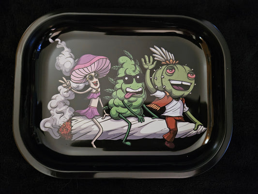 The Three Buds Rolling Tray