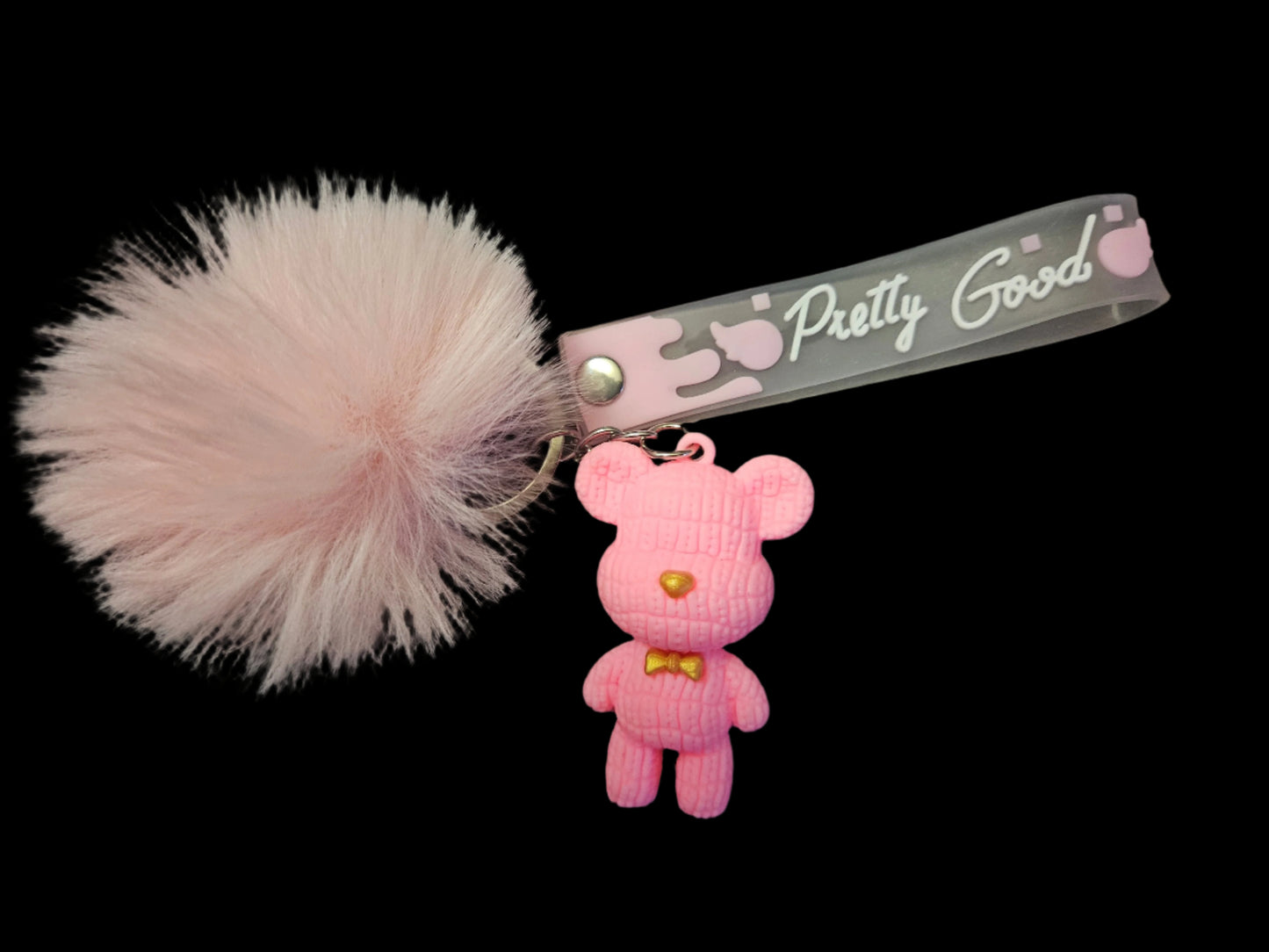 Pink Teddy Keychain