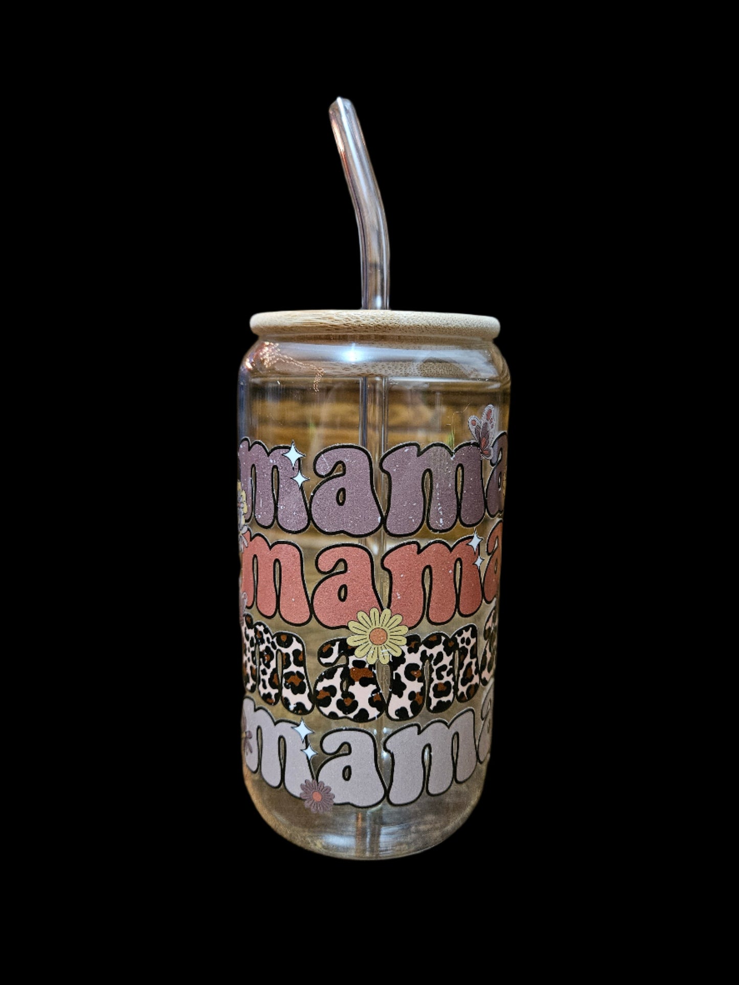 Mama, Mama, Mama 16oz Glass Tumbler