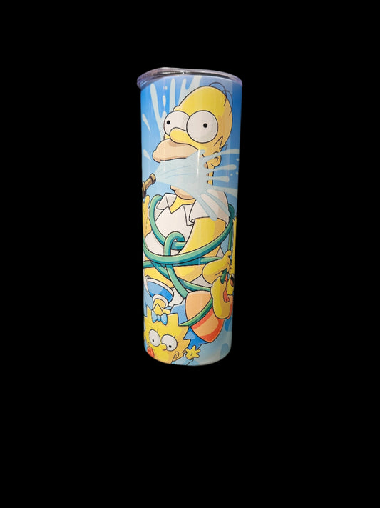 Yellow Family 20oz Steel Tumbler