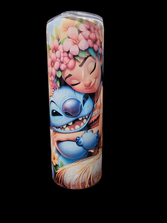 Stitch Love 20oz Steel Tumbler