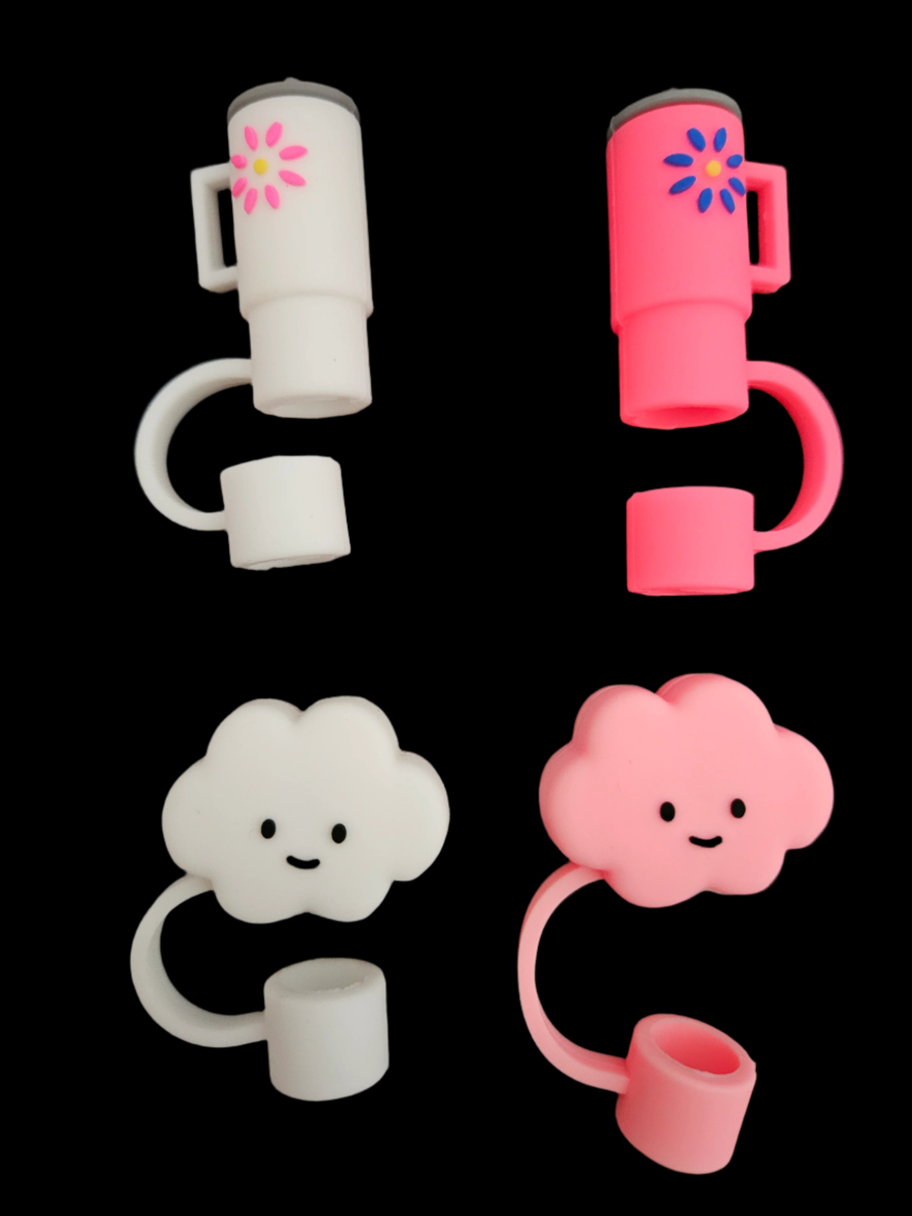 Pink Cloud Straw Topper