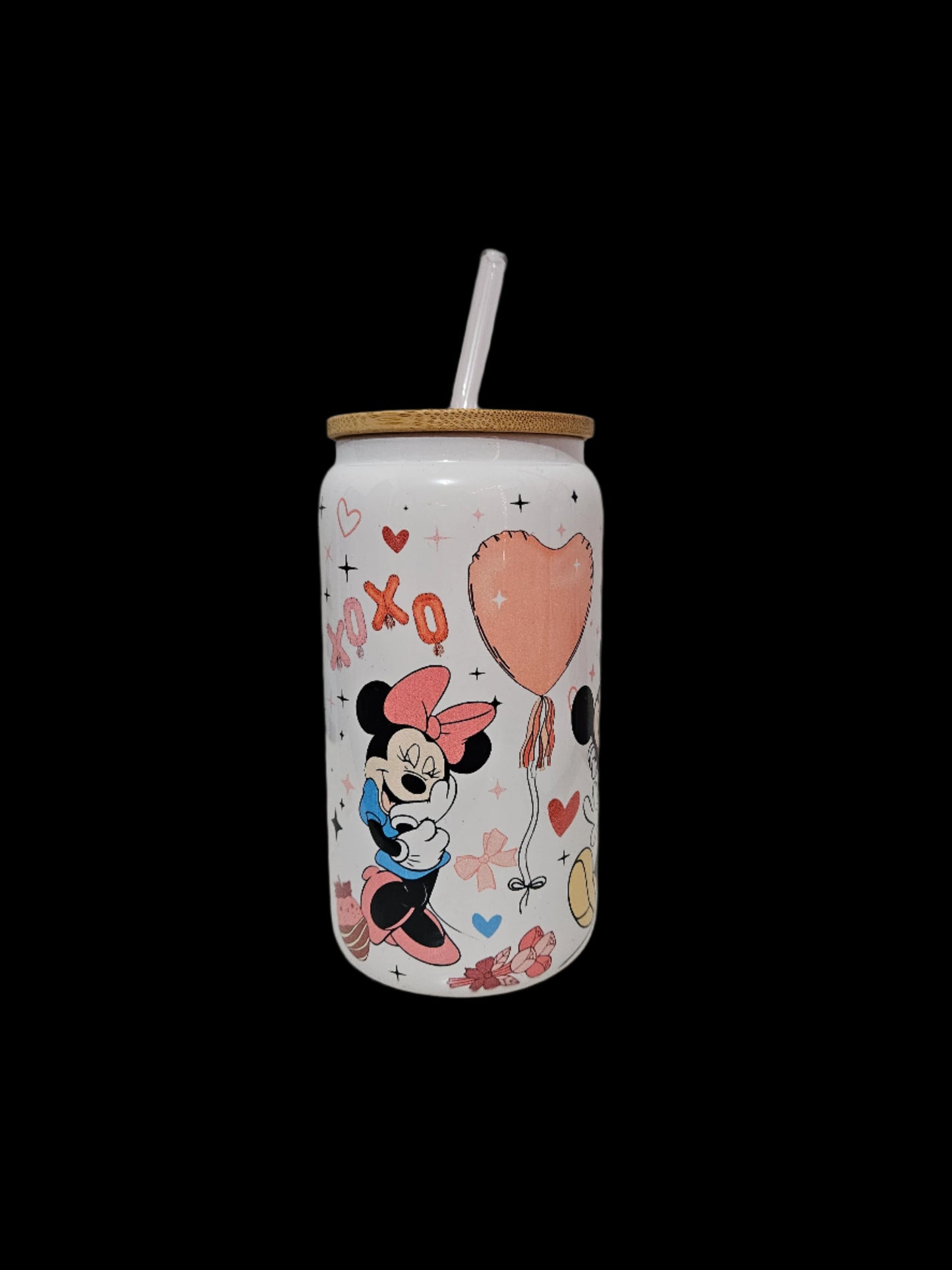 XOXO MM 16oz Glass Tumbler