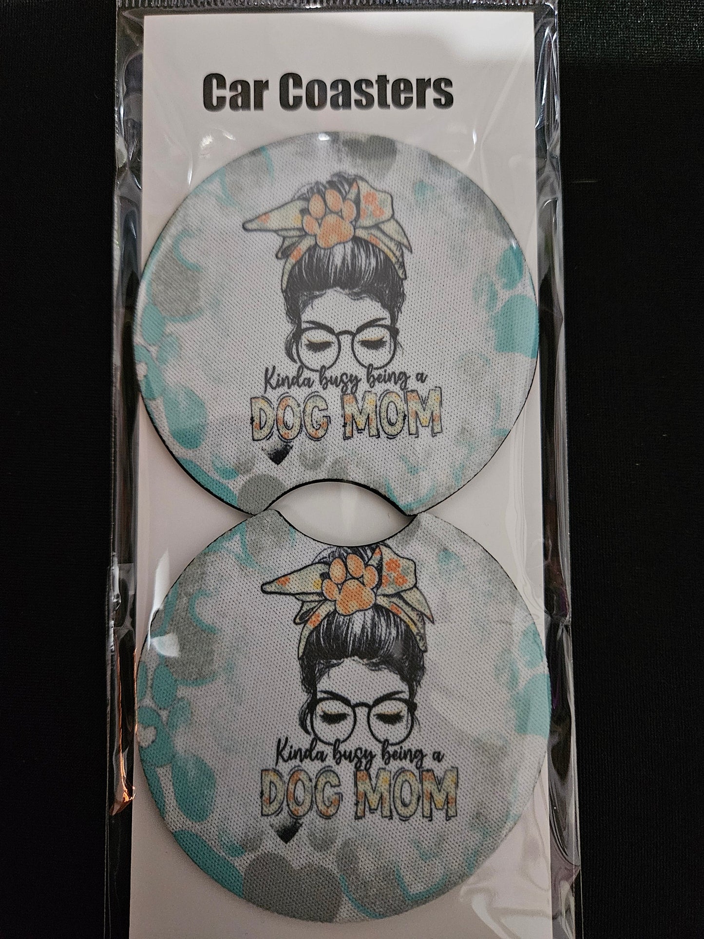 Dog Mom Car Coasters