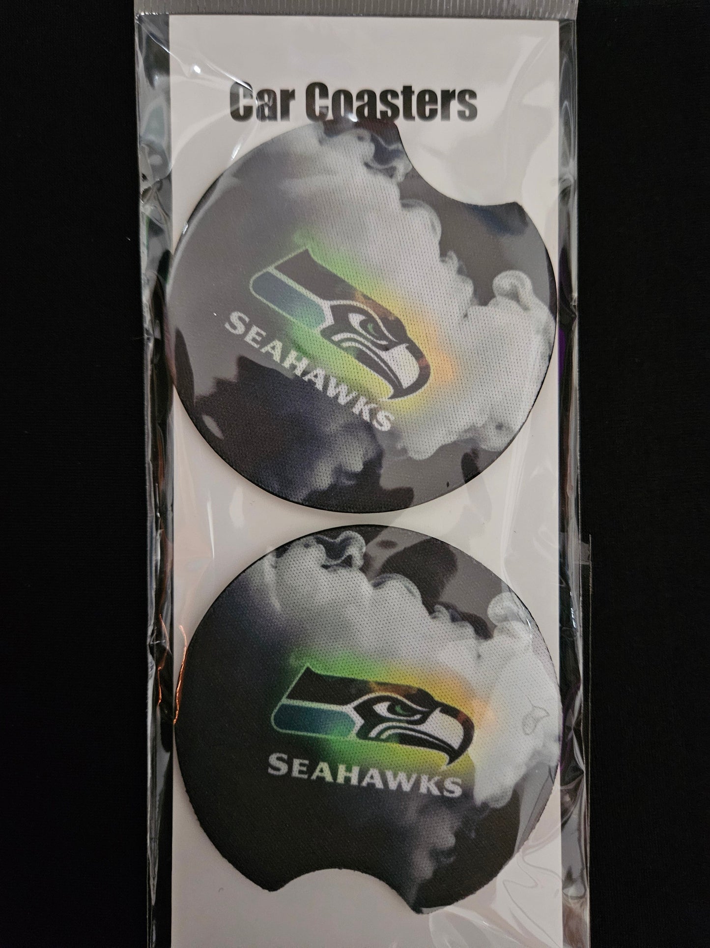 Seahawks Car Coasters