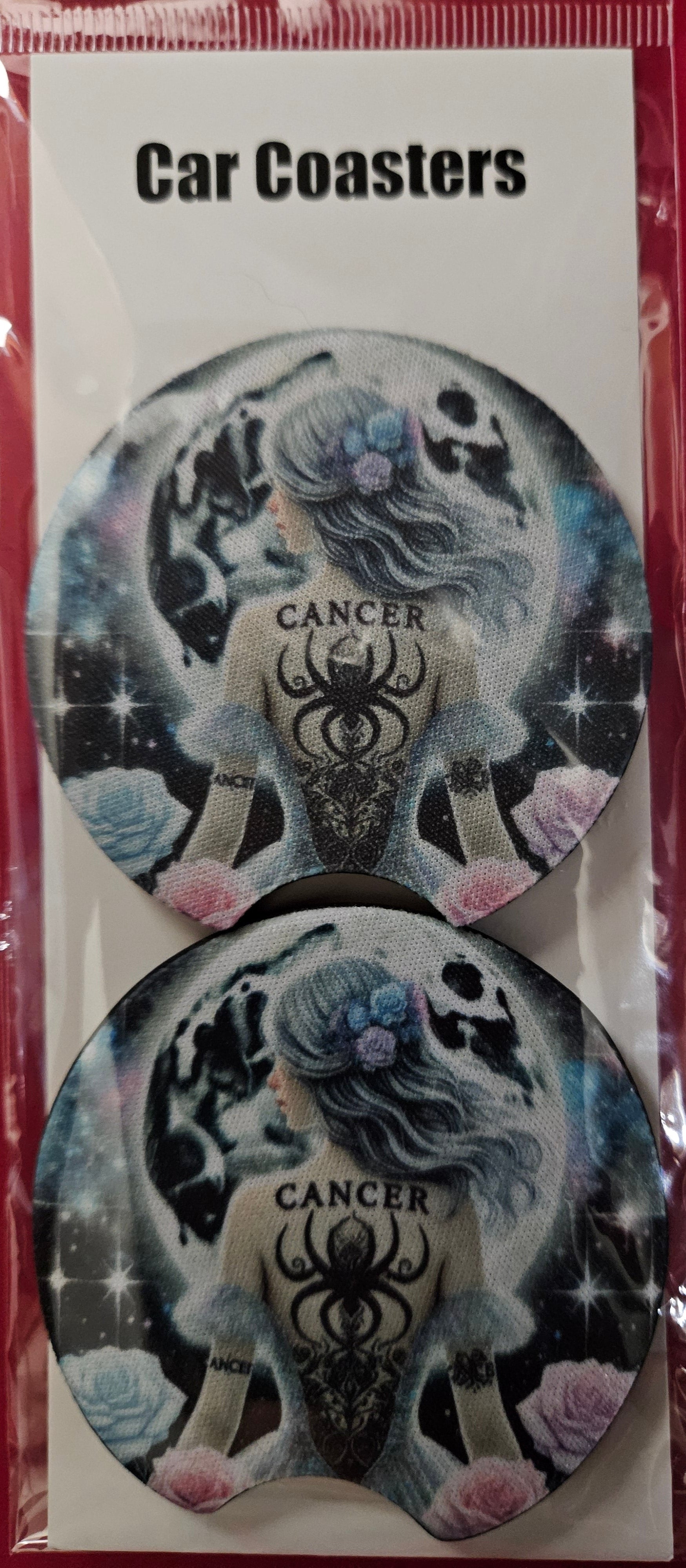 Cancer Zodiac Car Coasters