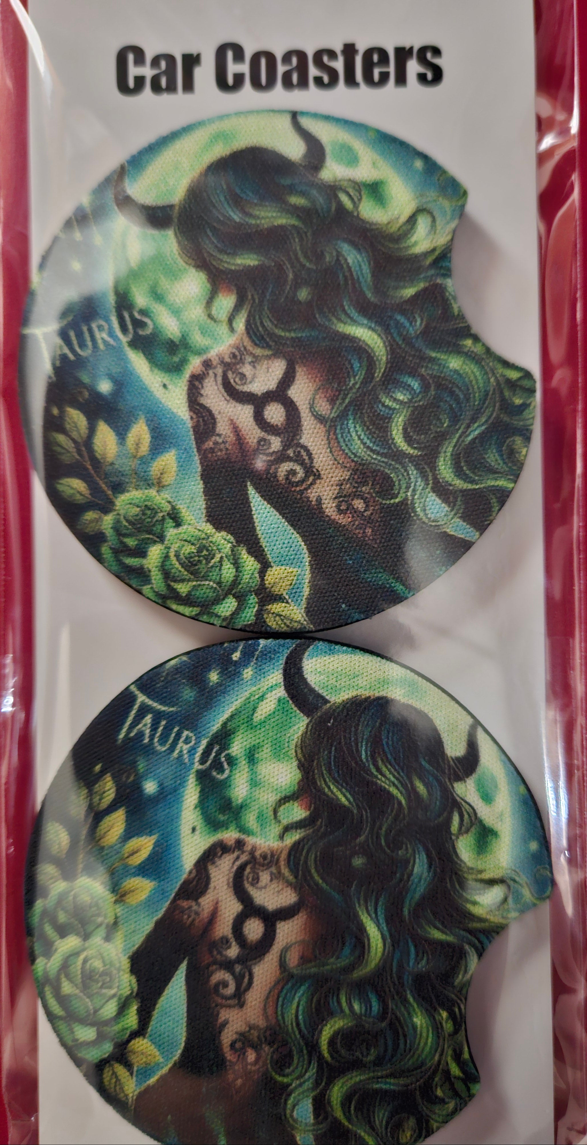 Taurus Zodiac Car Coasters