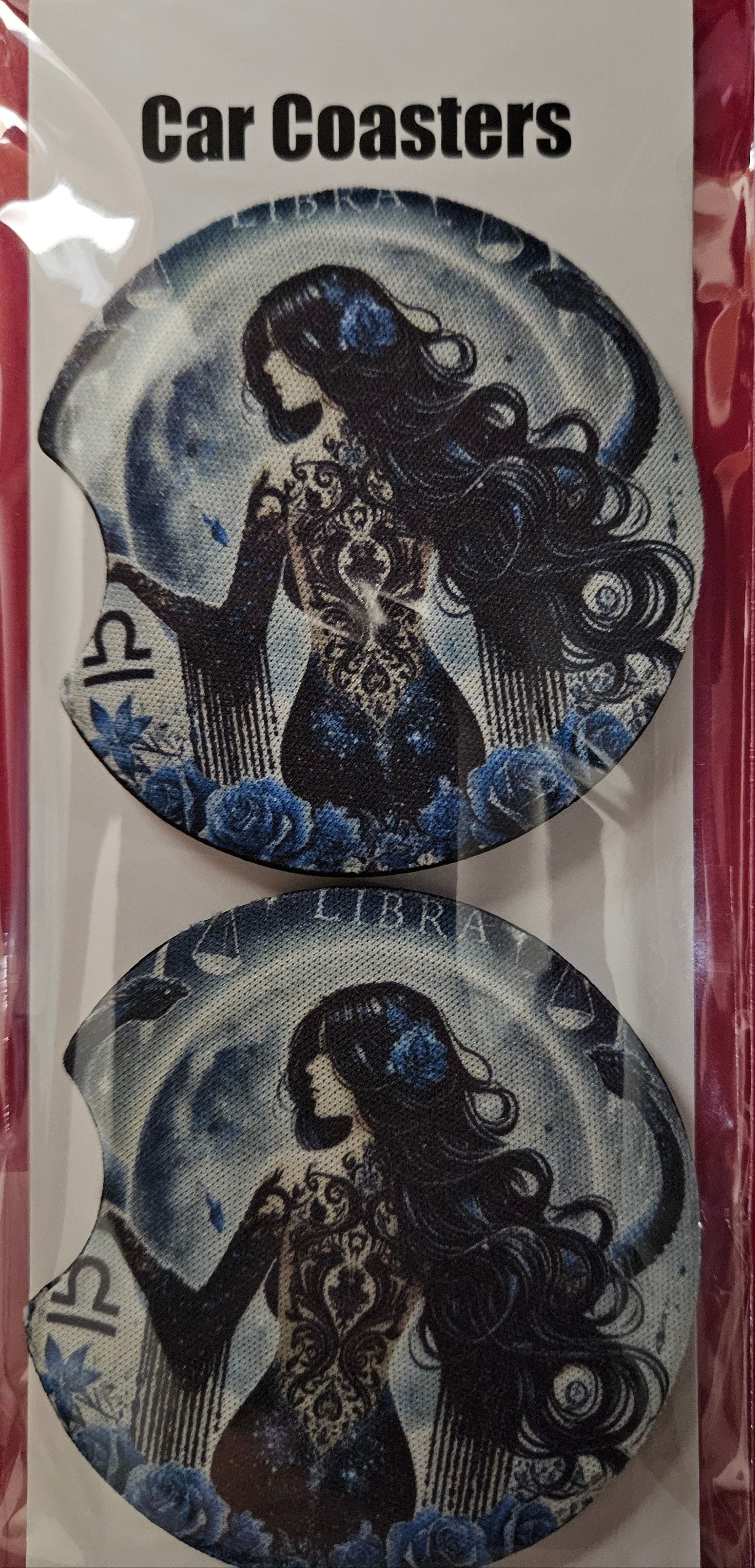 Libra Zodiac Car Coasters