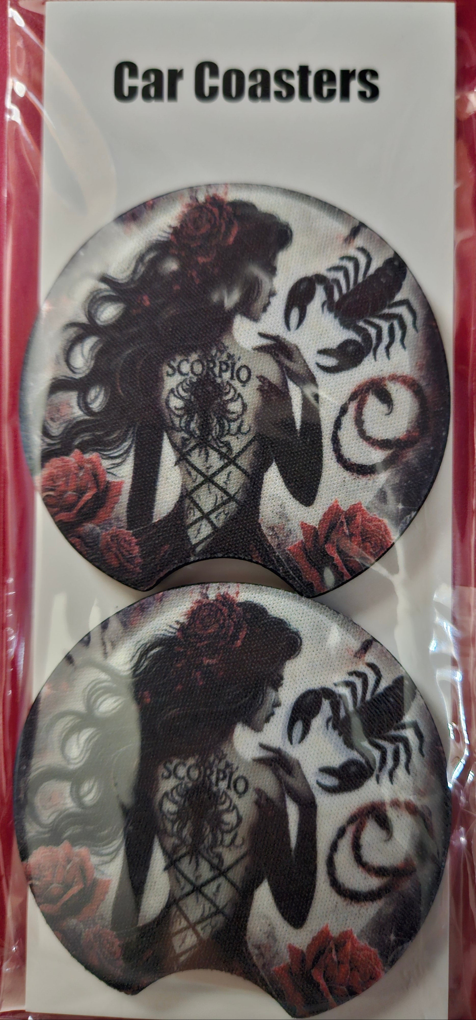 Scorpio Zodiac Car Coasters