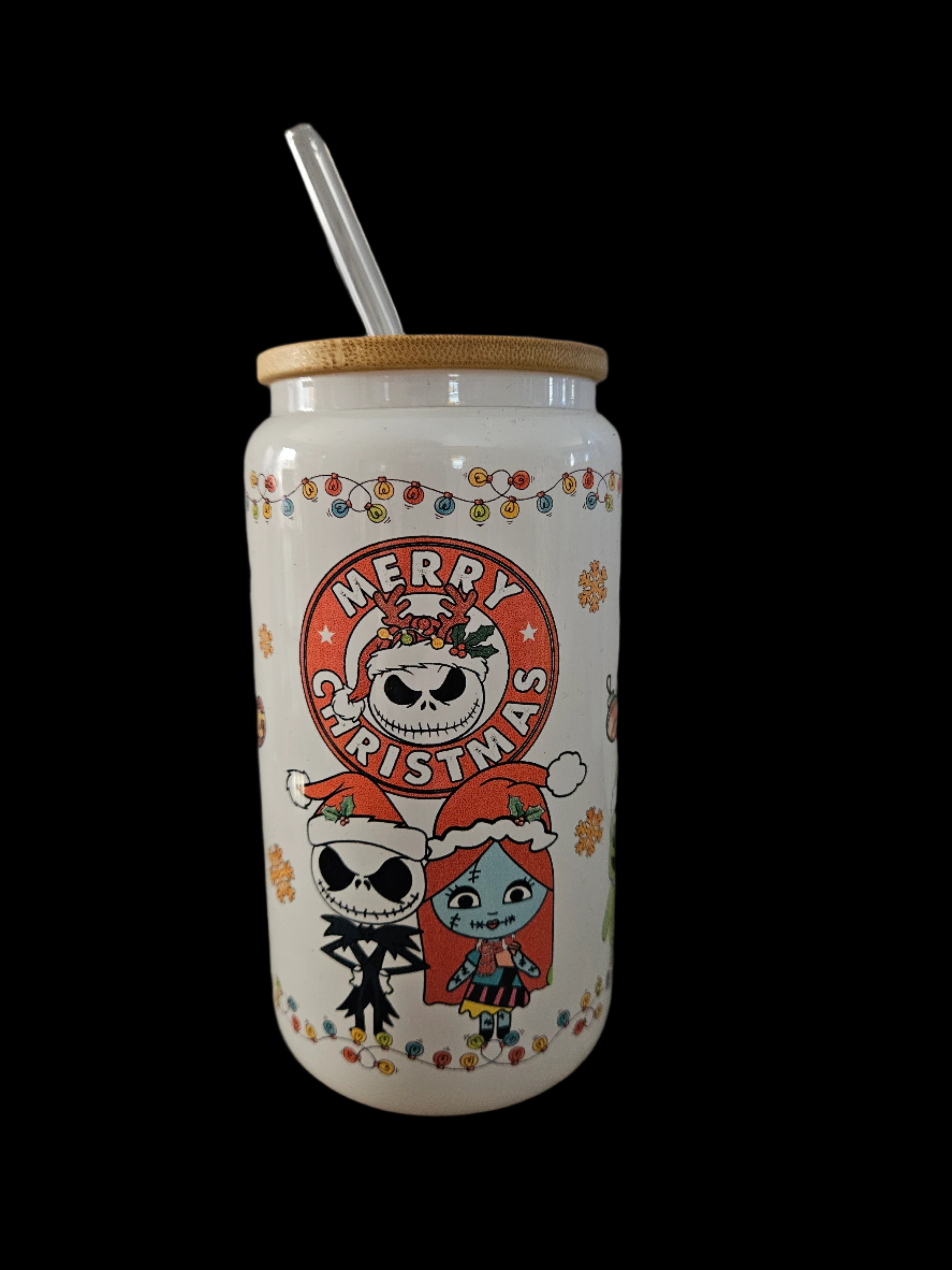 Nightmare Christmas 16oz Glass