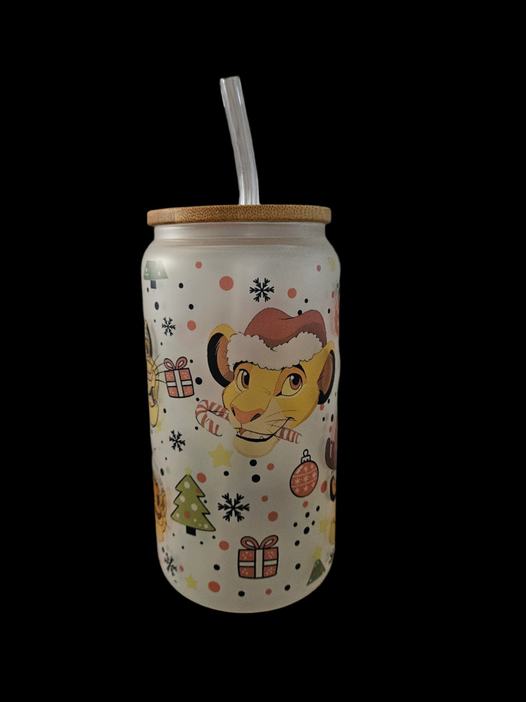 Simba Christmas 16oz Glass