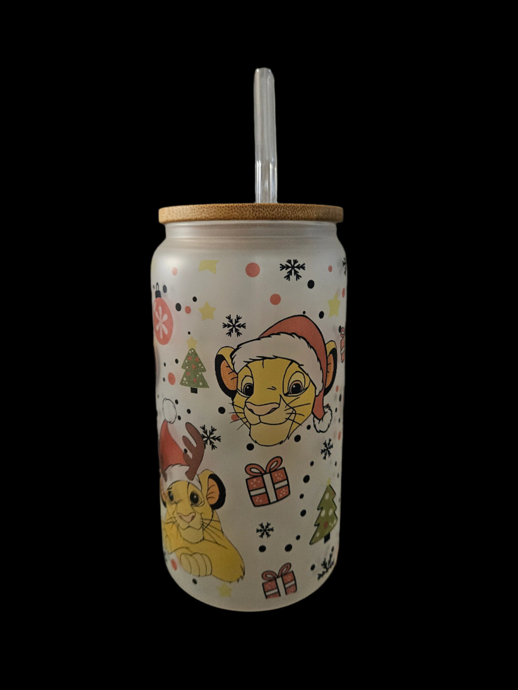 Simba Christmas 16oz Glass
