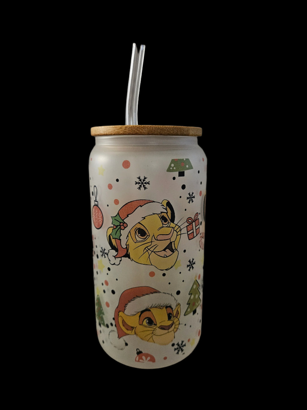 Simba Christmas 16oz Glass
