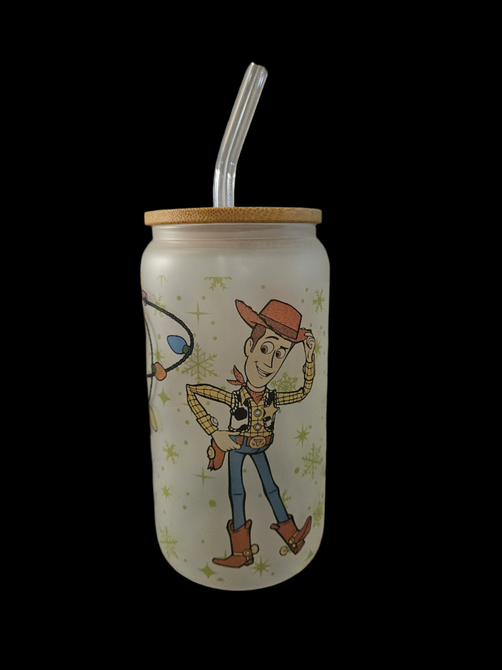 Woody Christmas 16oz Glass