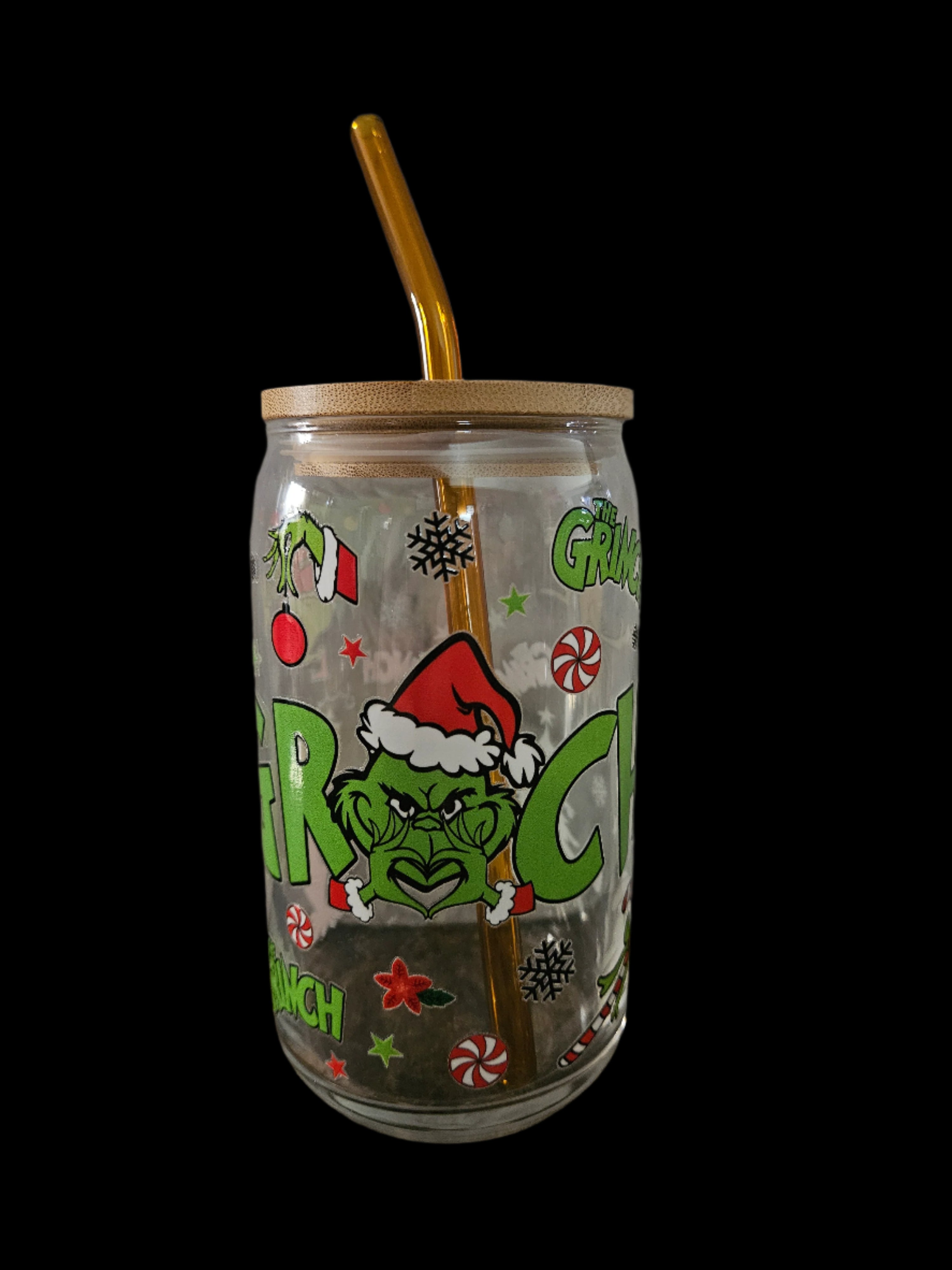 Classic Grinch 16oz Glass