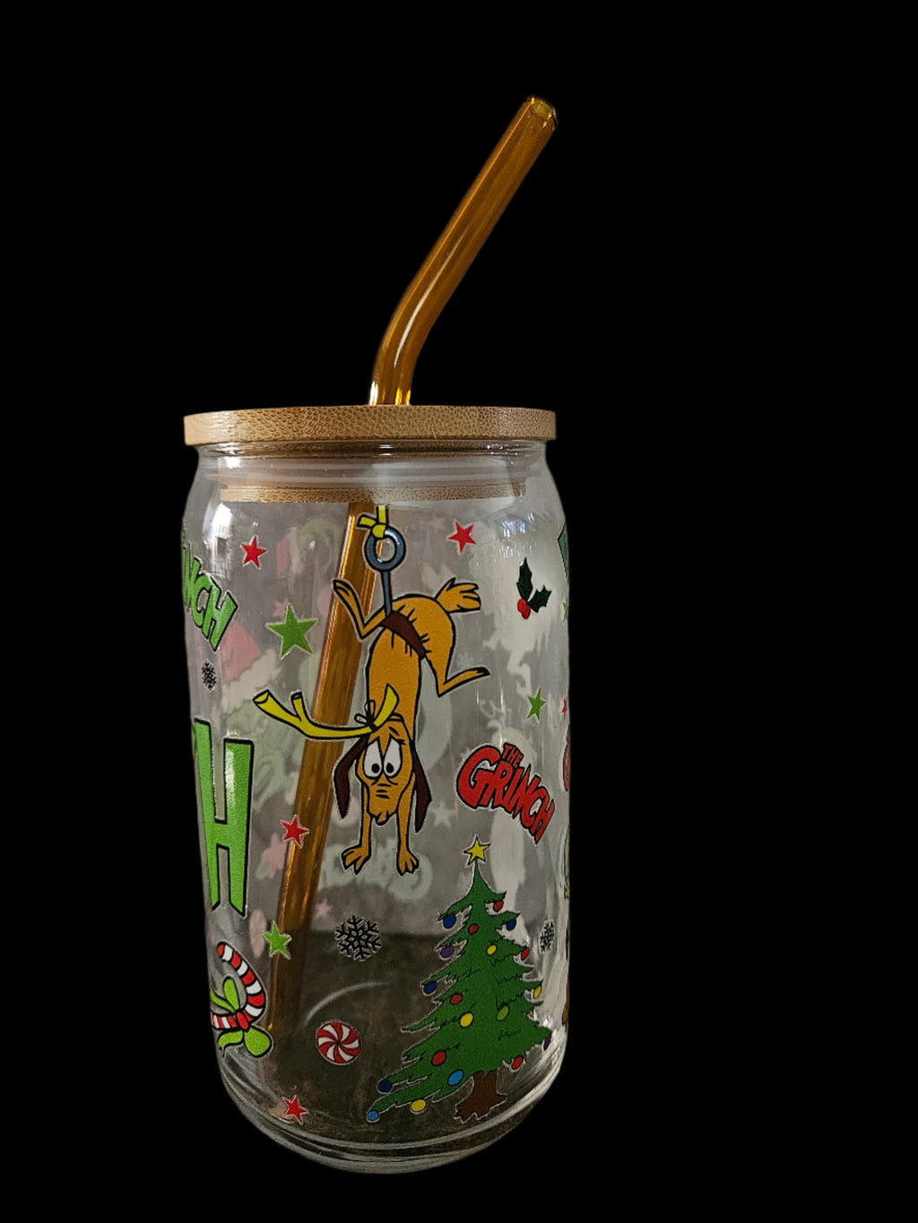 Classic Grinch 16oz Glass