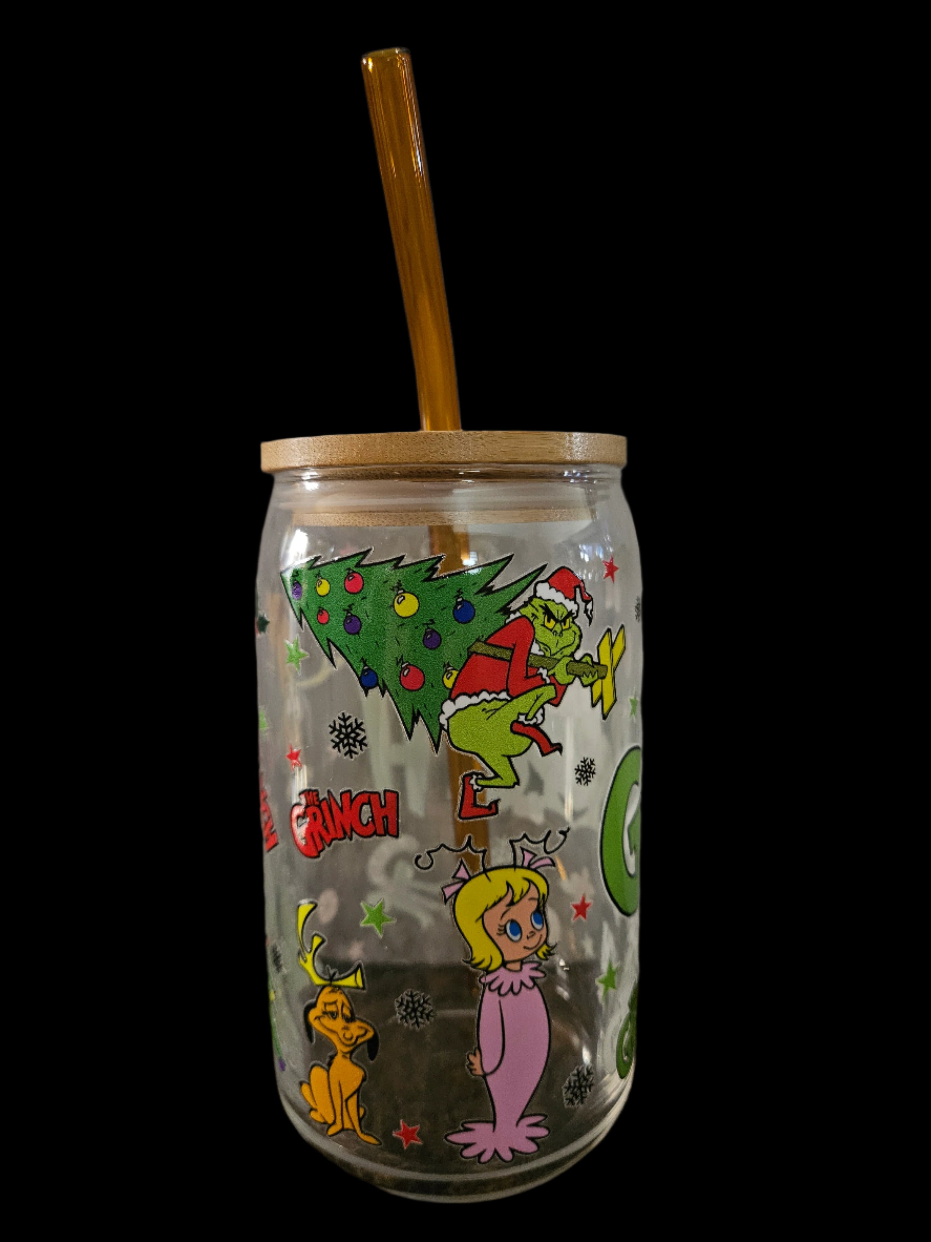 Classic Grinch 16oz Glass