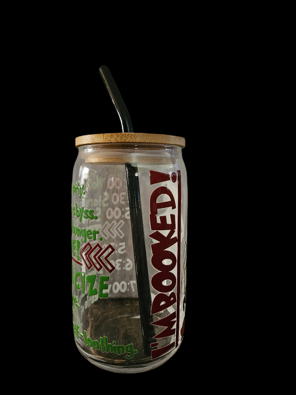 Classic IM BOOKED 16oz Glass
