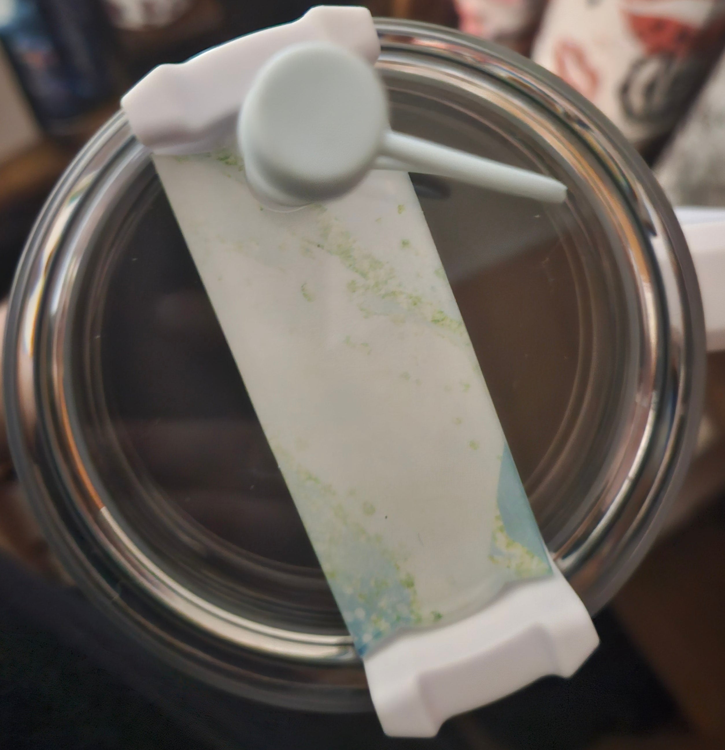 Blue/Green Marble 40oz Tumbler W/ Handle