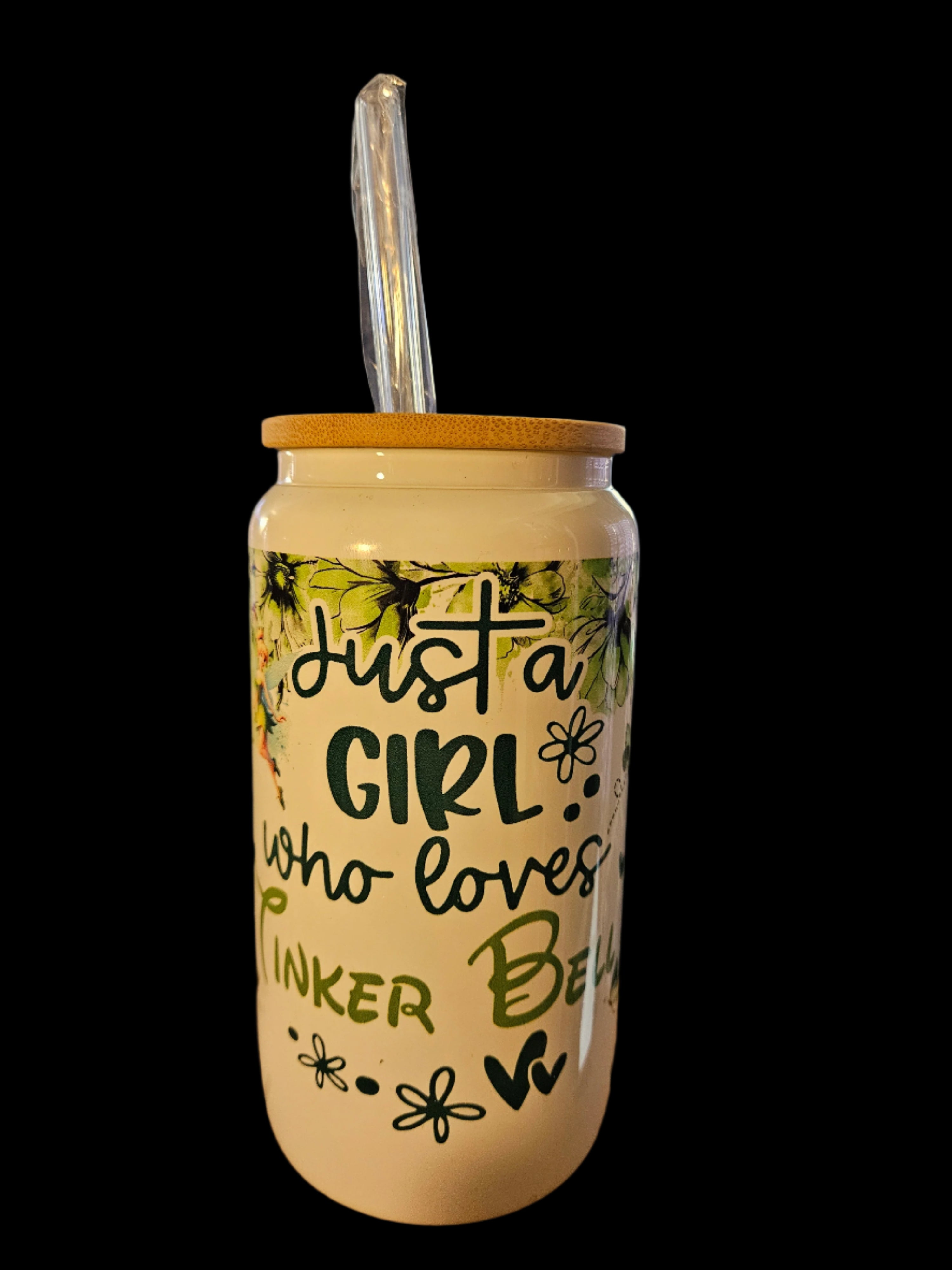 Just a Girl who Loves Tink 16oz Glass