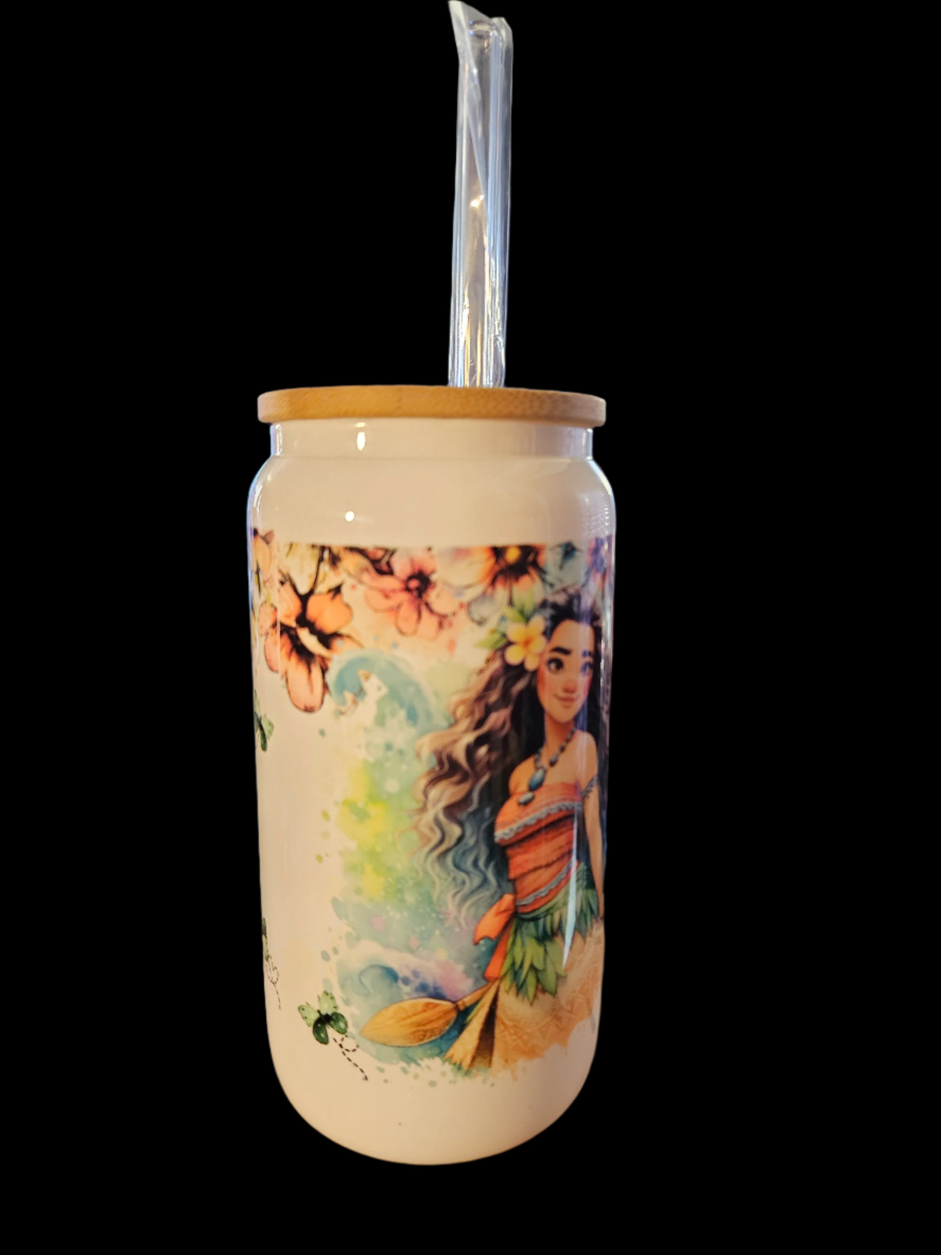 Just a Girl who Loves Moana 16oz Glass