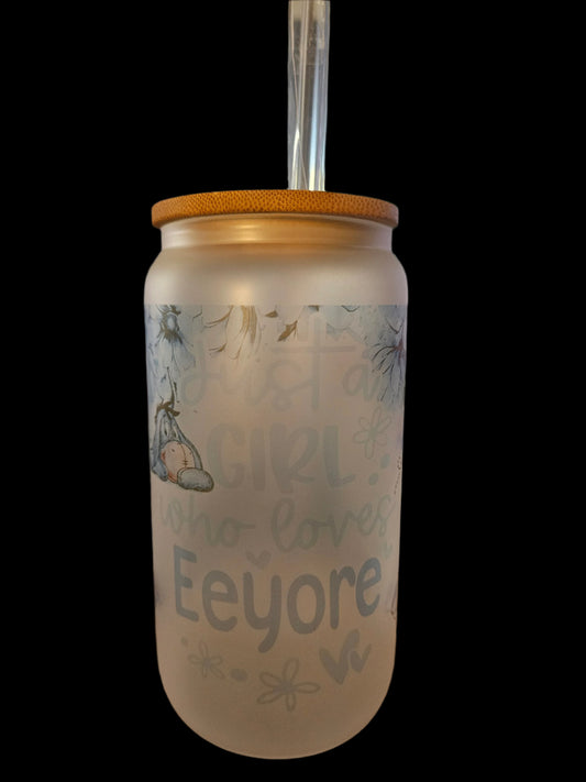 Just a Girl Who Loves Eeyore 16oz Glass