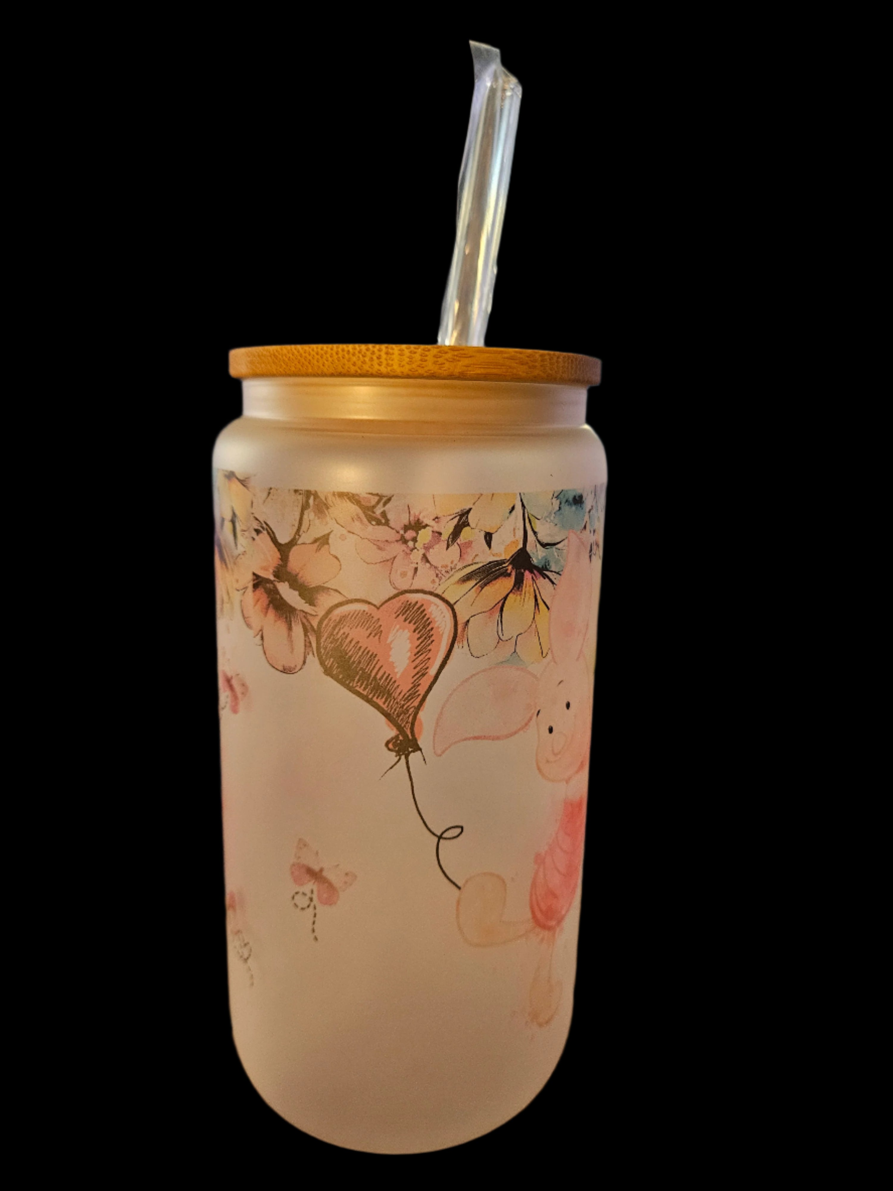 Just a Girl Who Loves Piglet 16oz Glass