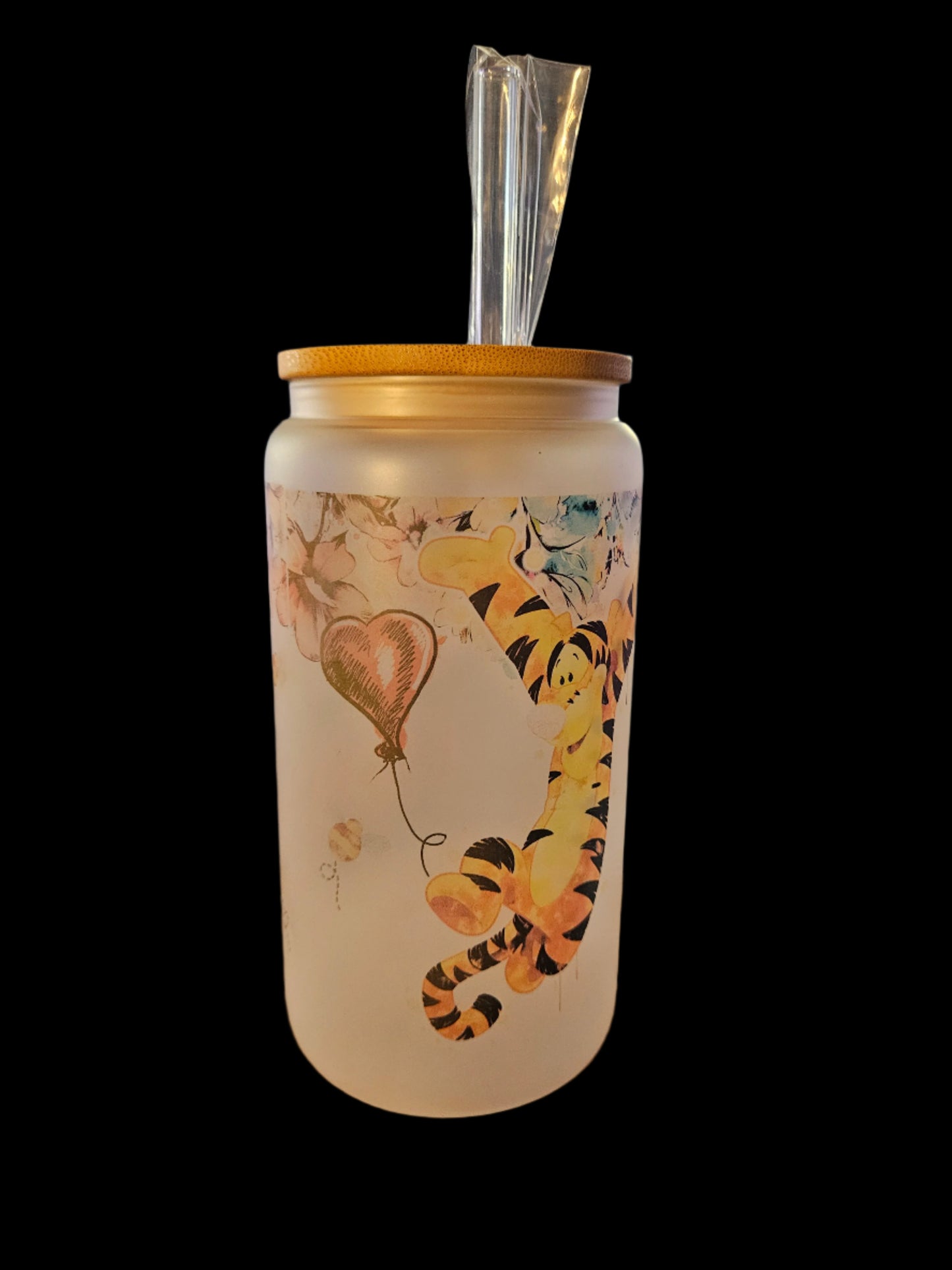 Just a Girl Who Loves Tigger 16oz Glass