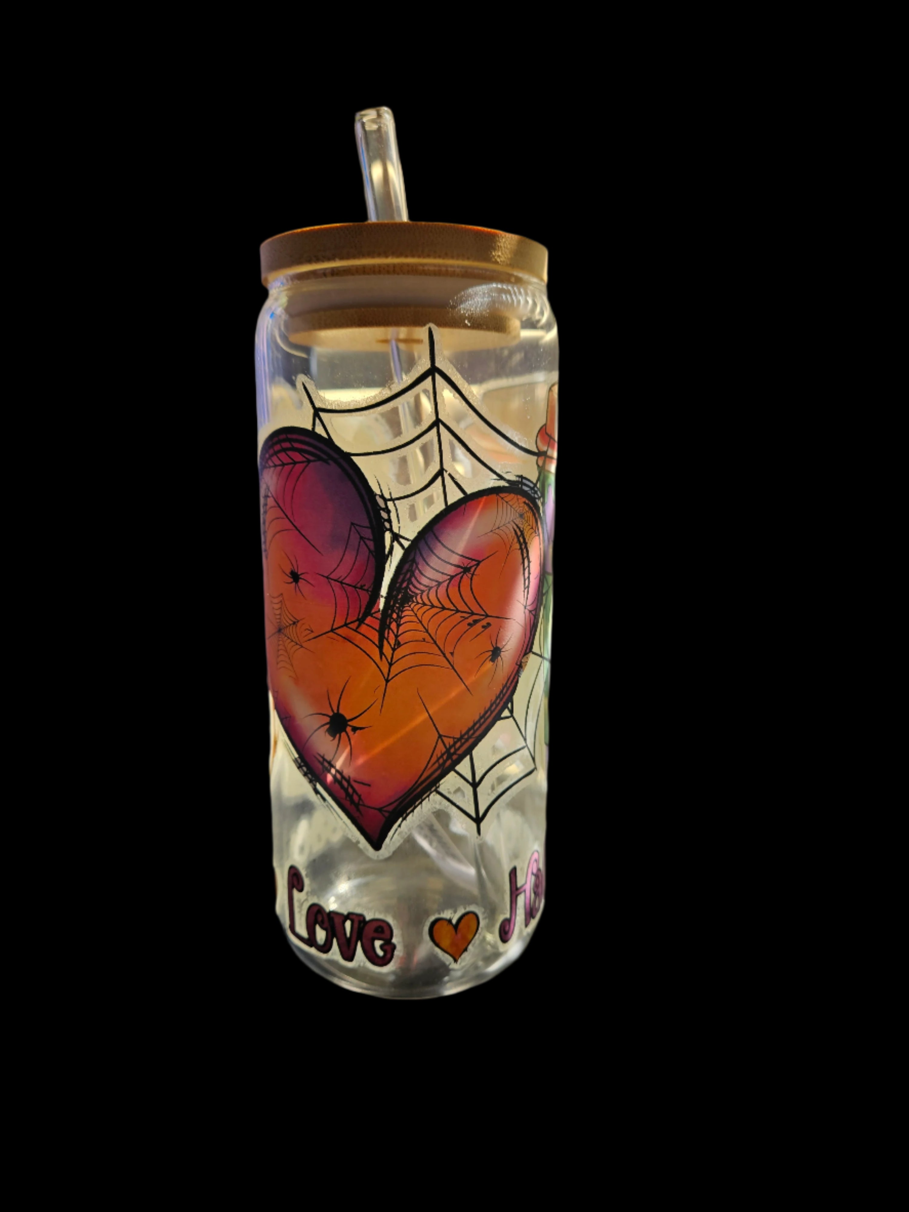 Peace, Love, Halloween 20oz Glass