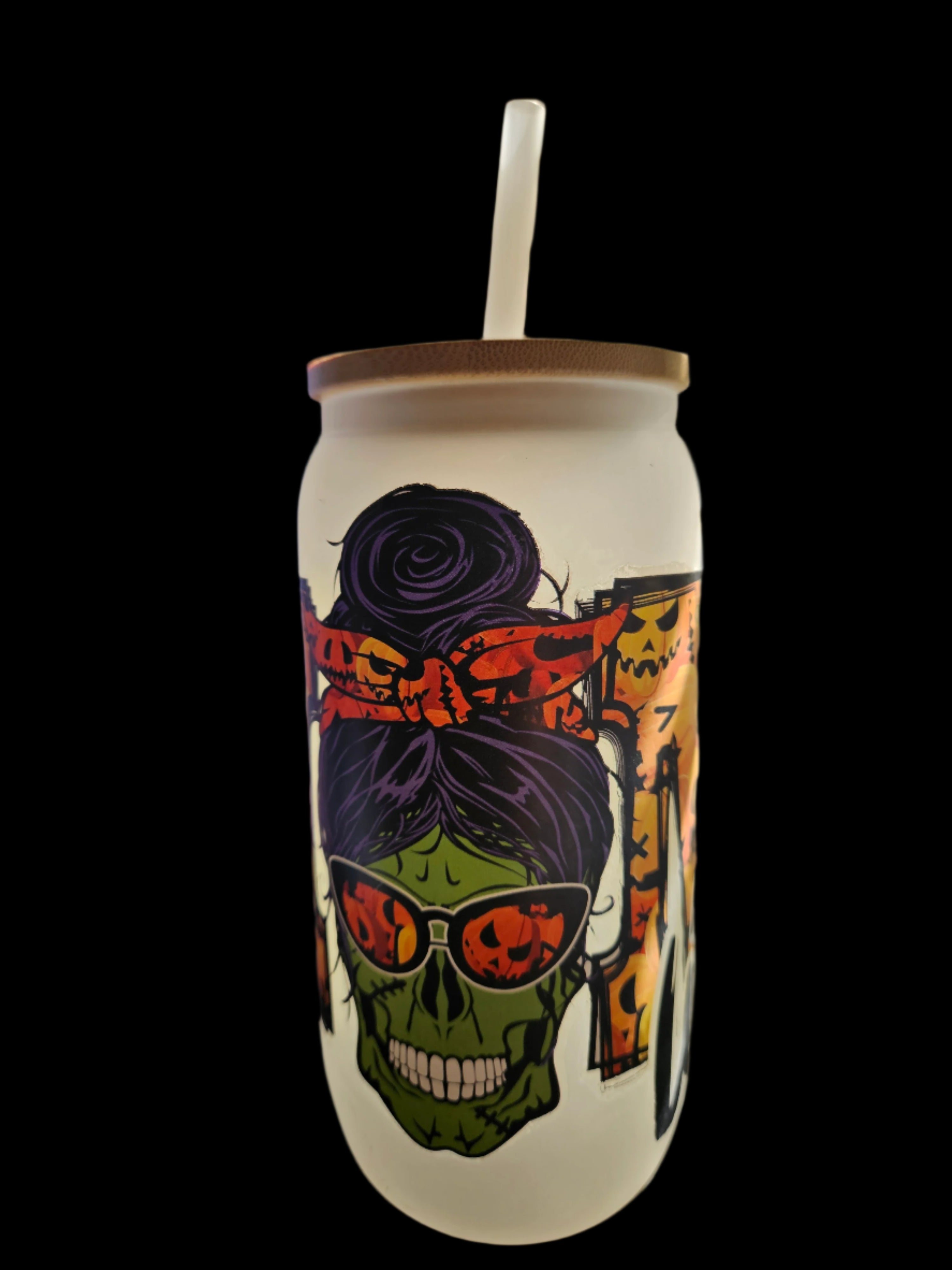 Zombie MOM Life 16oz Glass