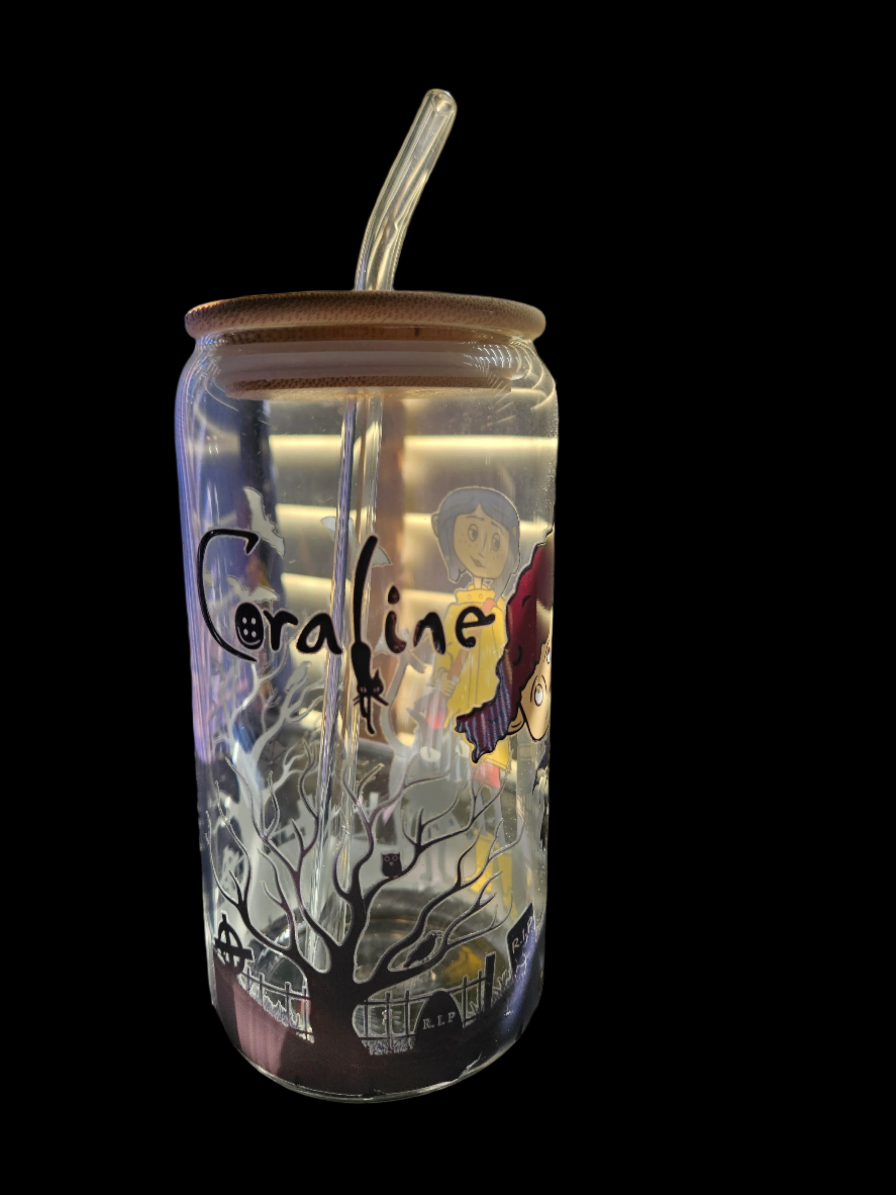 Wybee and Coraline 16oz Glass