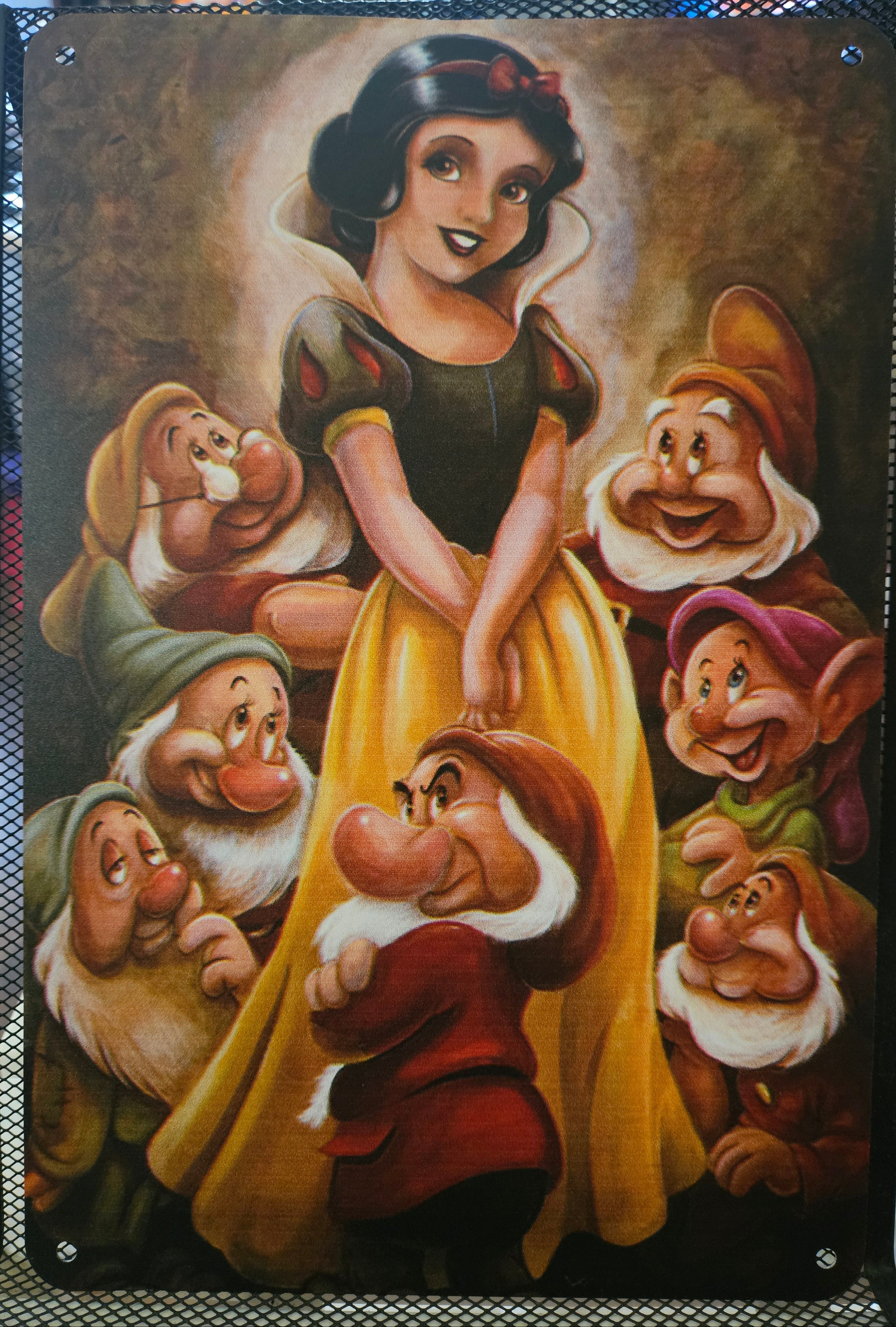 Snow White Metal Sign