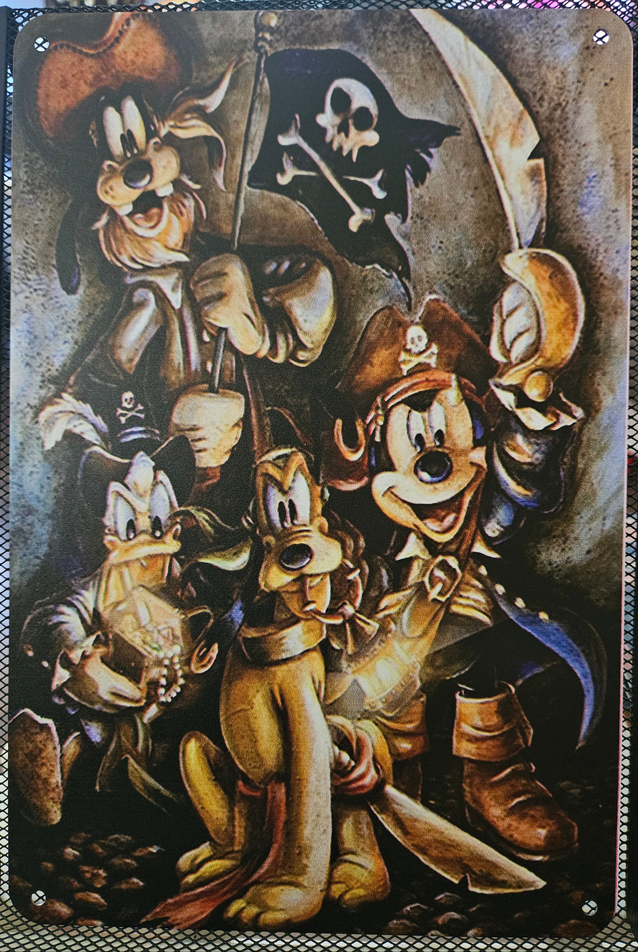 Pirate Friends Metal Sign