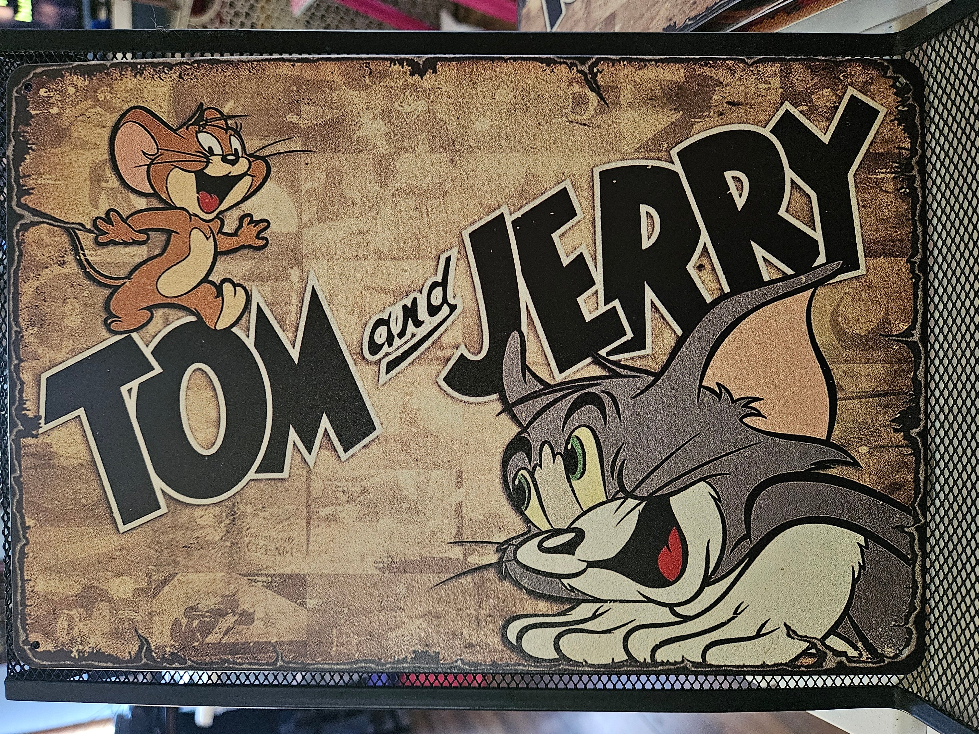 Tom & Jerry Metal Sign