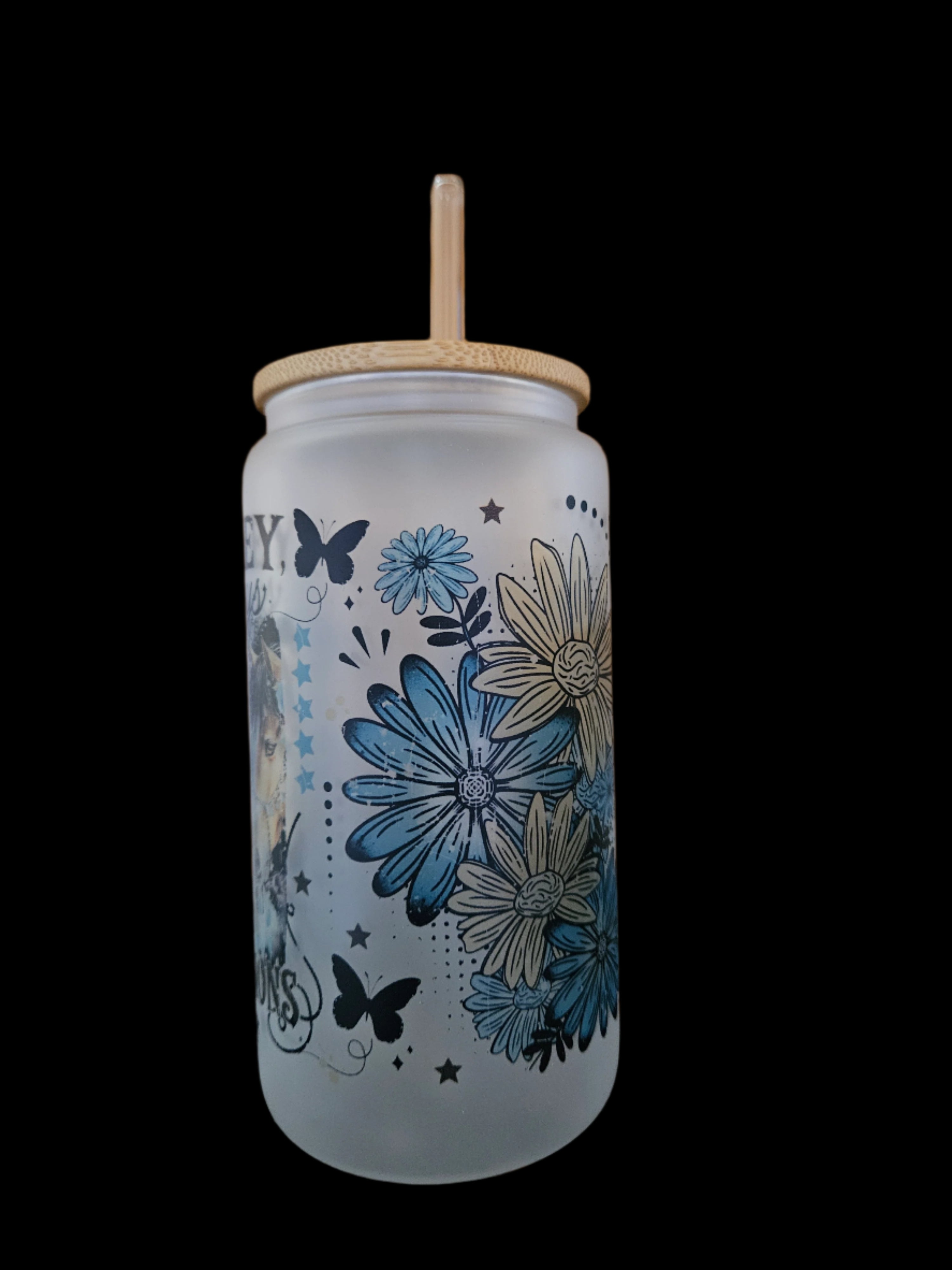 Whiskey & Cowboy 16oz Glass