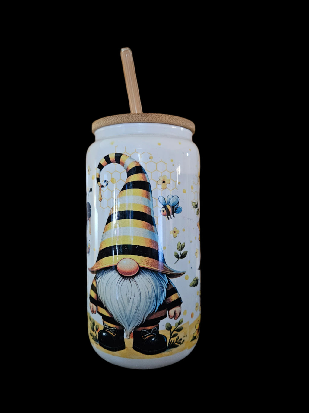 Sunflower Gnomes 16oz Glass