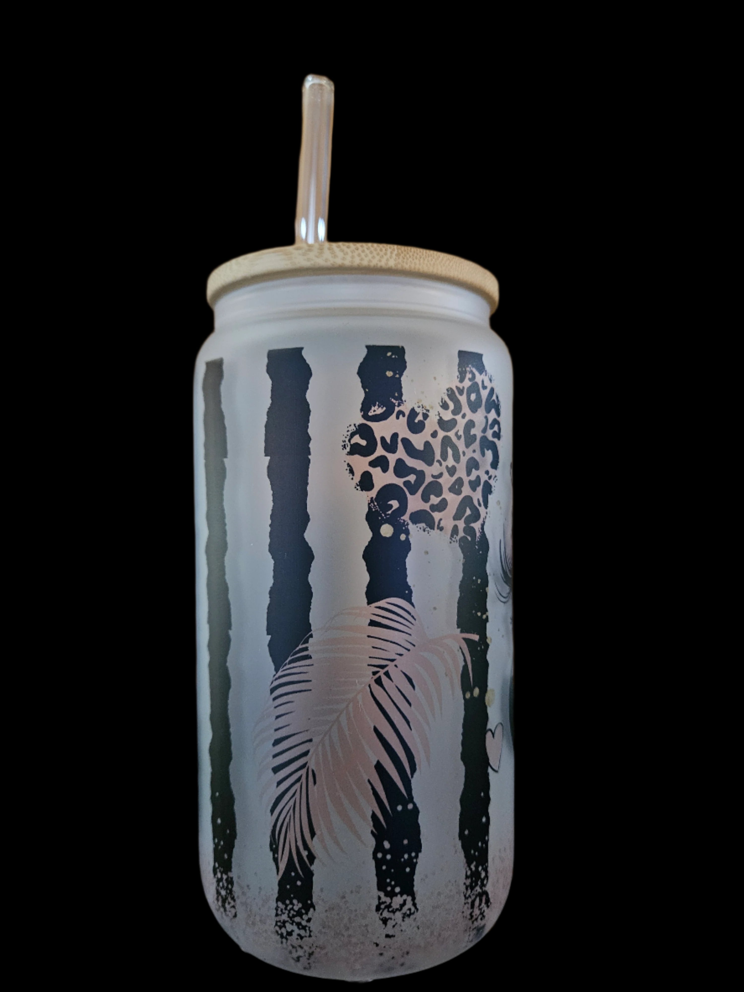 Flamingo 16oz Glass