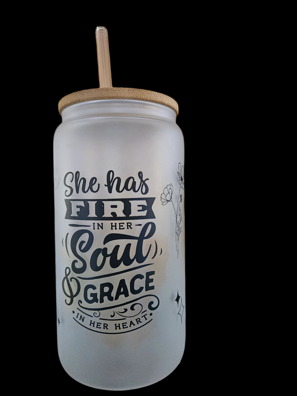 She is Inspirational 16oz Glass