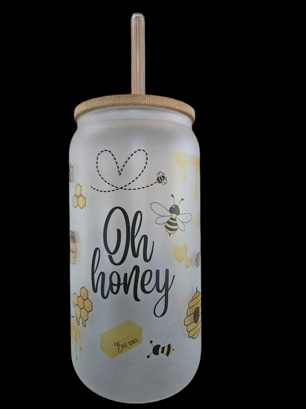 OH HONEY 16oz Glass