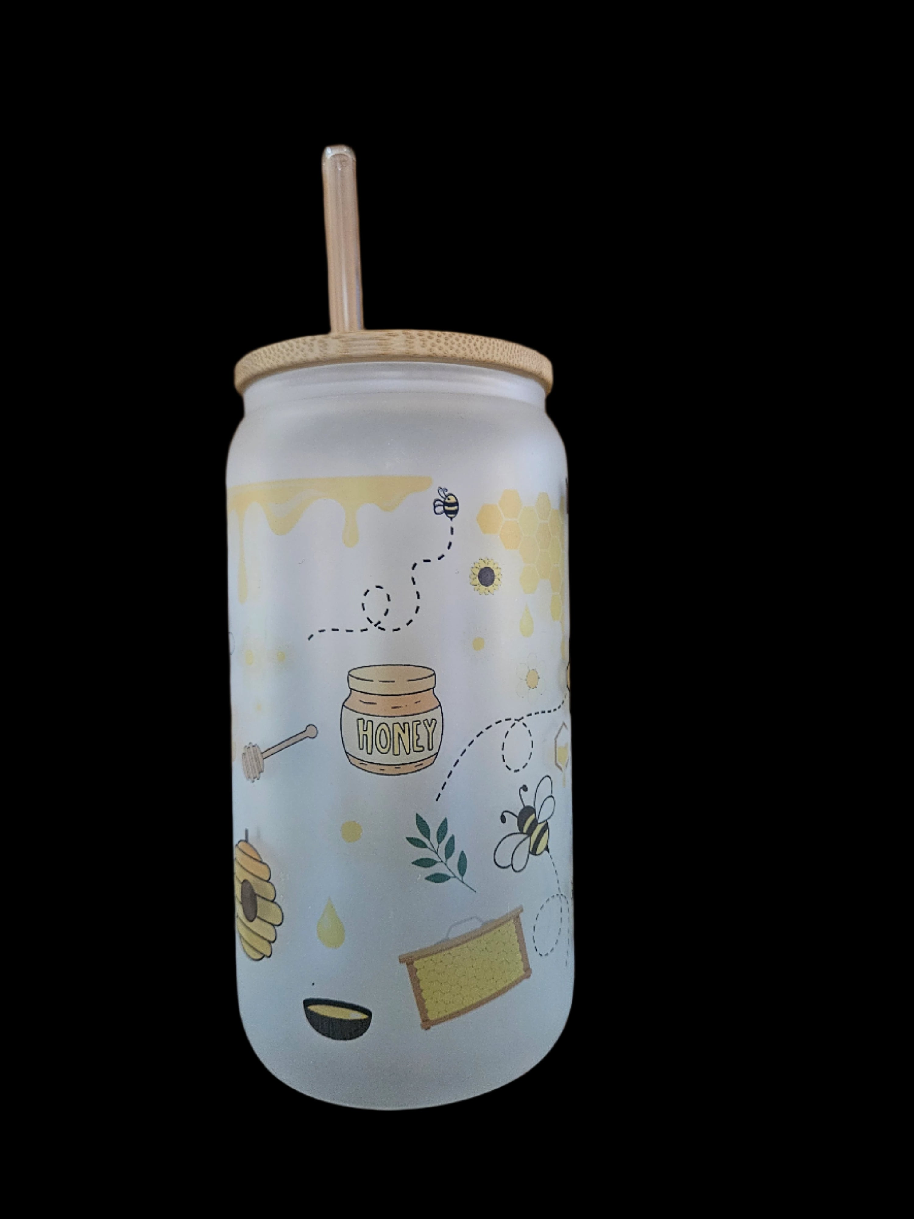 OH HONEY 16oz Glass