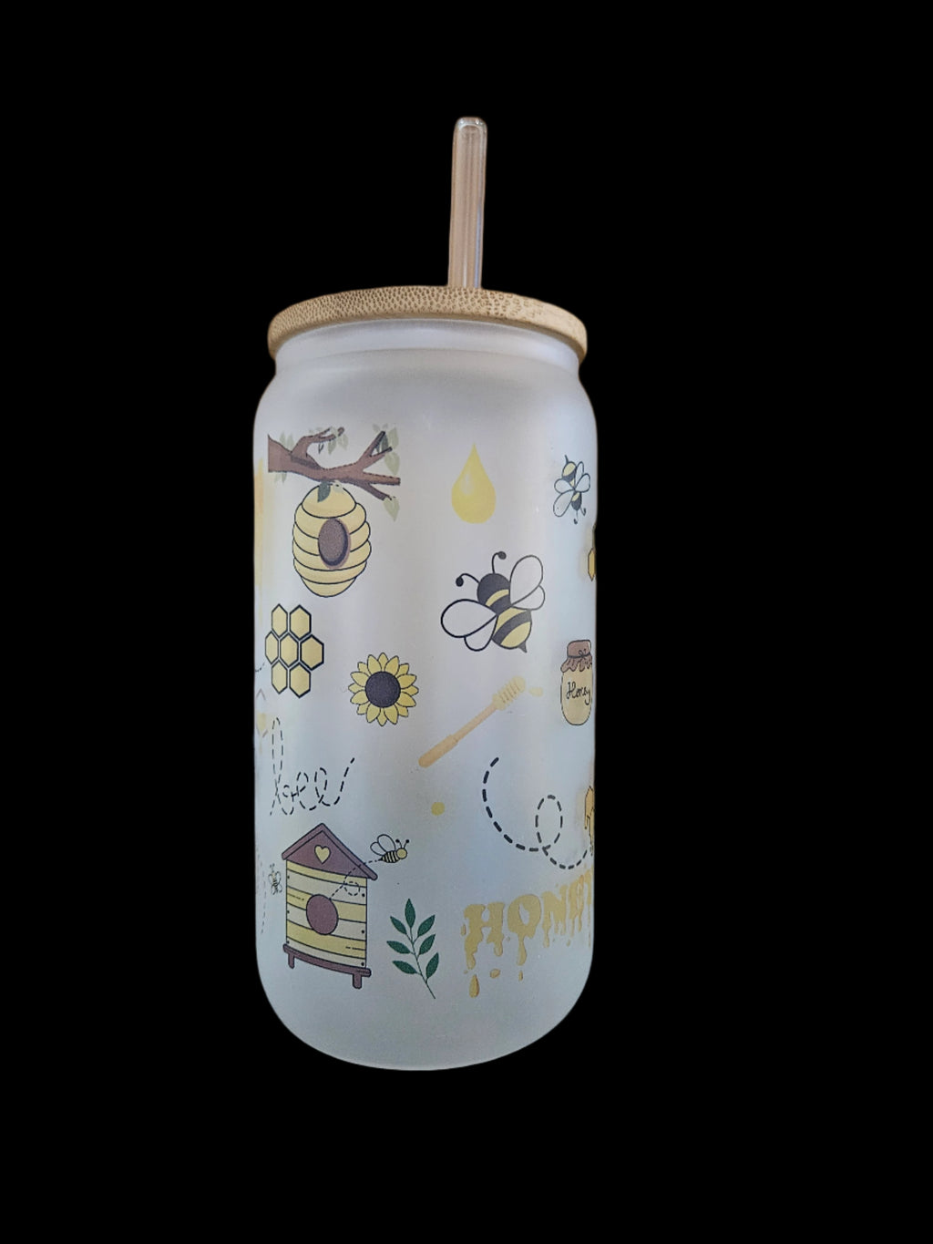 OH HONEY 16oz Glass
