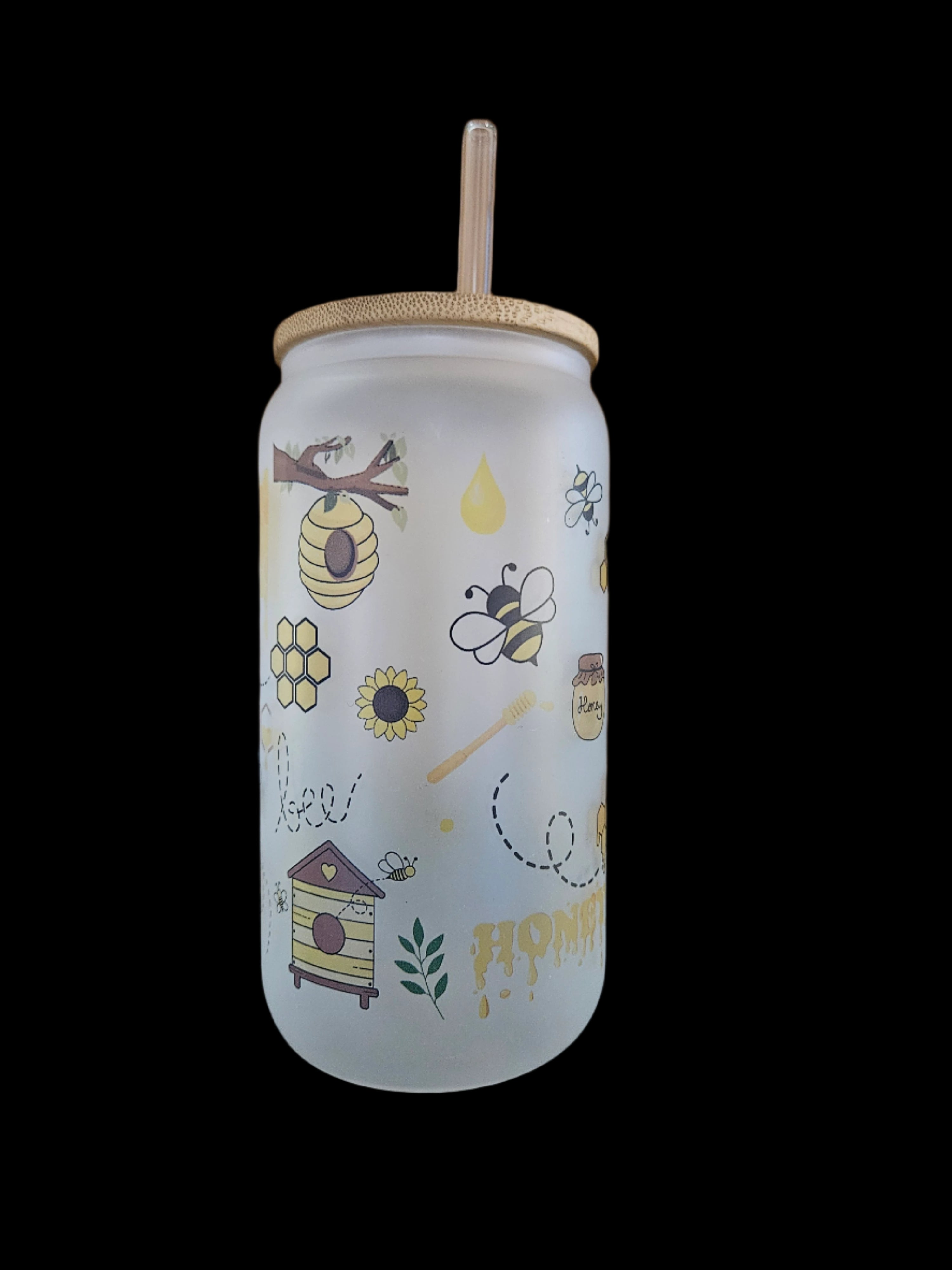 OH HONEY 16oz Glass